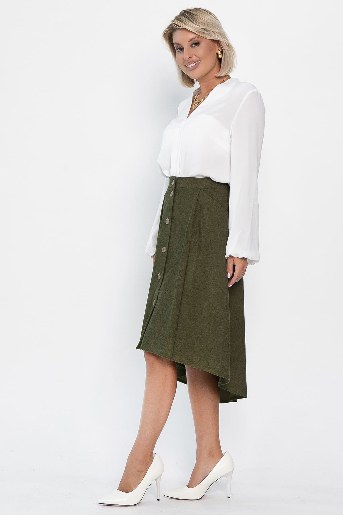 Юбка Севара (хаки) Ю14207-10М