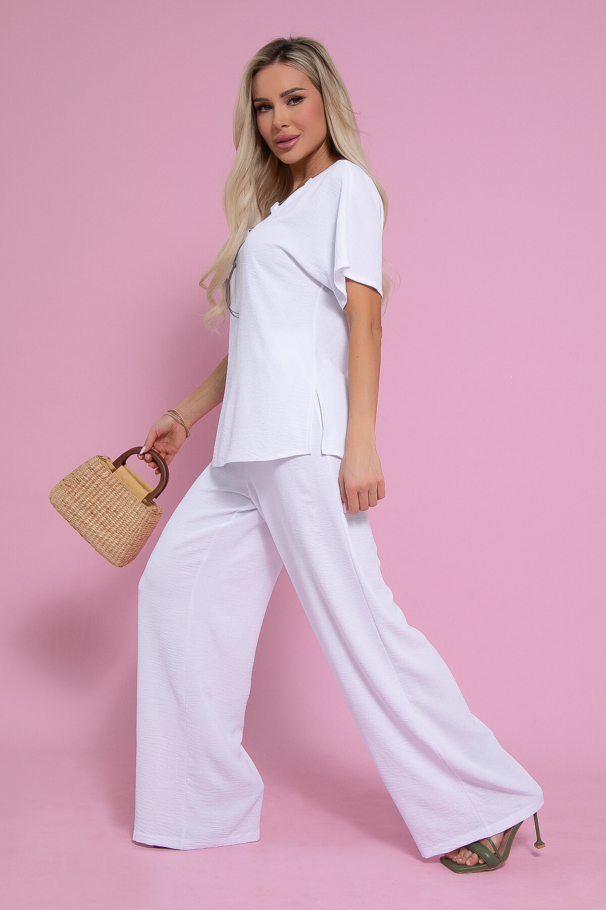 Костюм Свободный вечер НЬЮ (белый) К12668-15