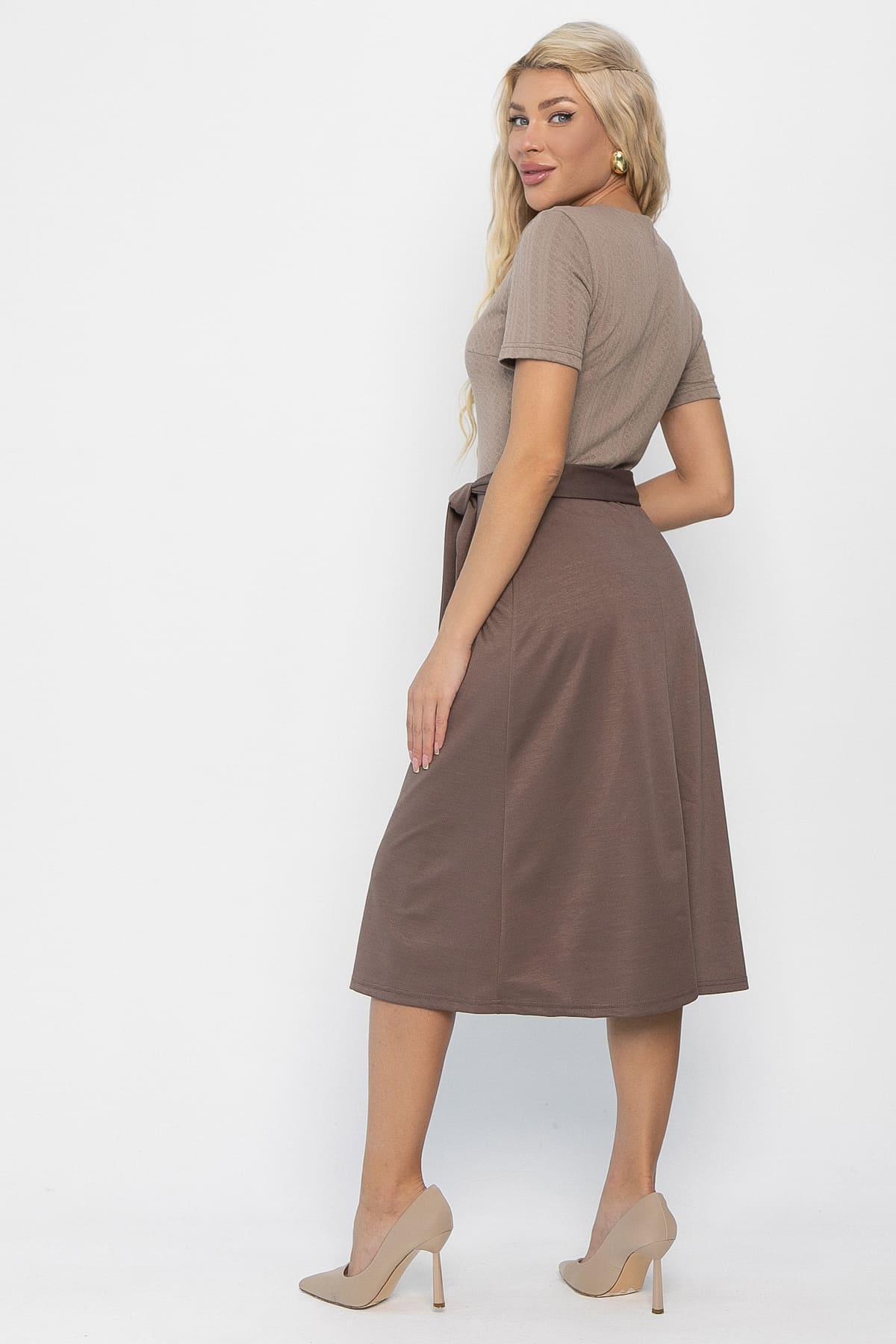 Платье Парижанка (шоколадное) П13850-10М