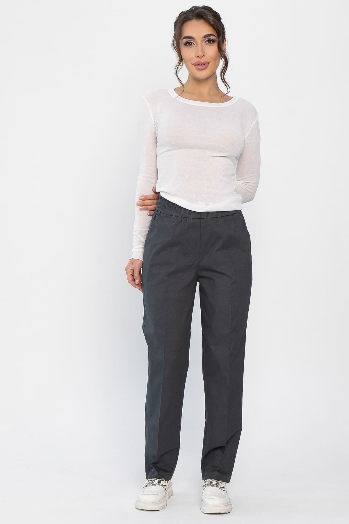 Брюки на резинке Спринт (графит) Б14259-18М