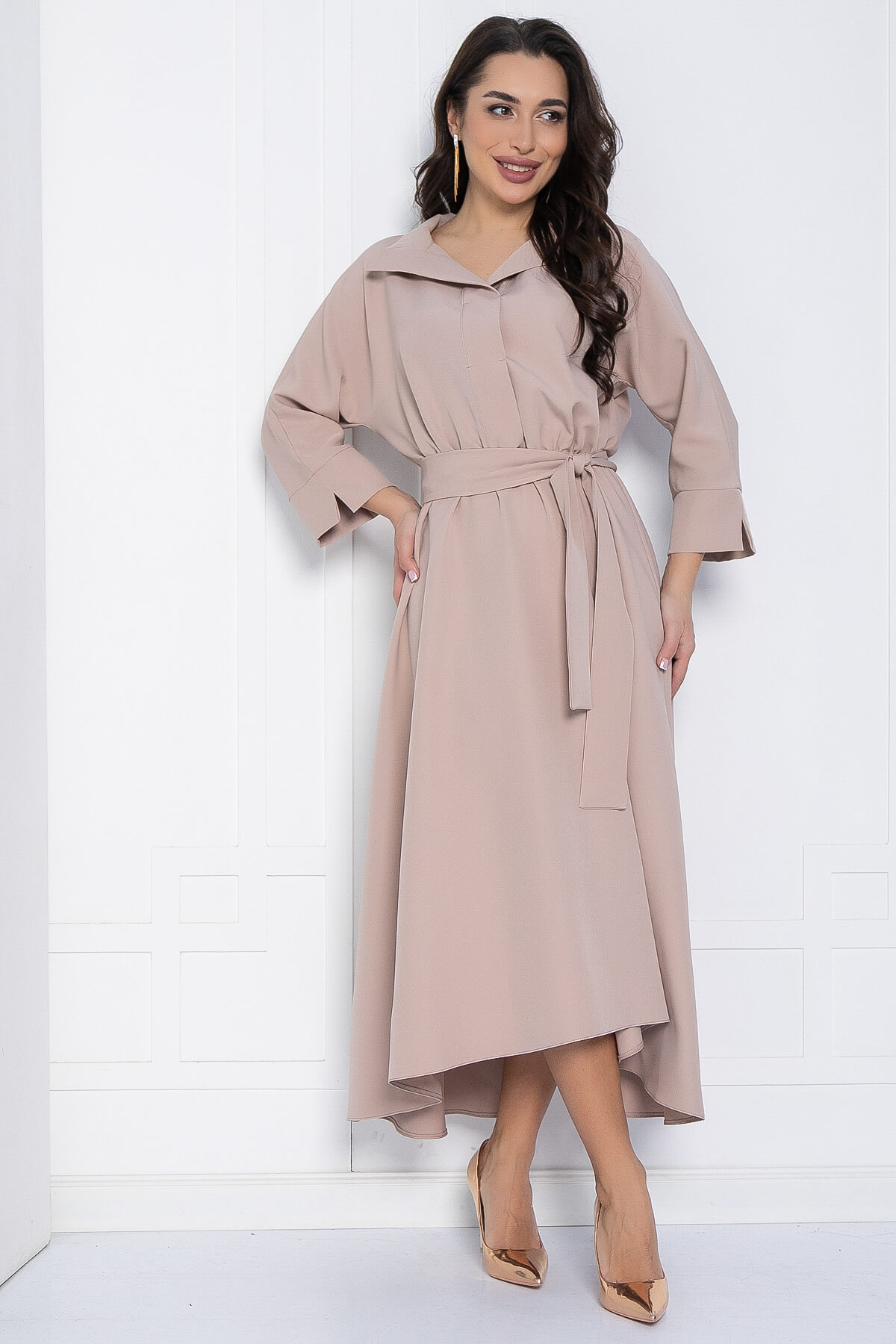 Платье Лорита (бежевое) П12630-16