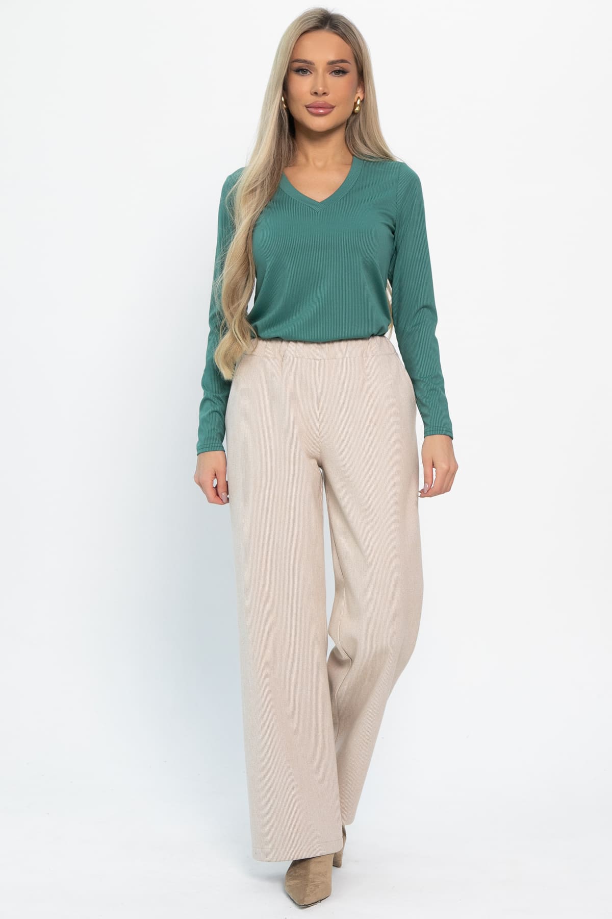 Брюки Мидл (светло-бежевые) Б14889-50М