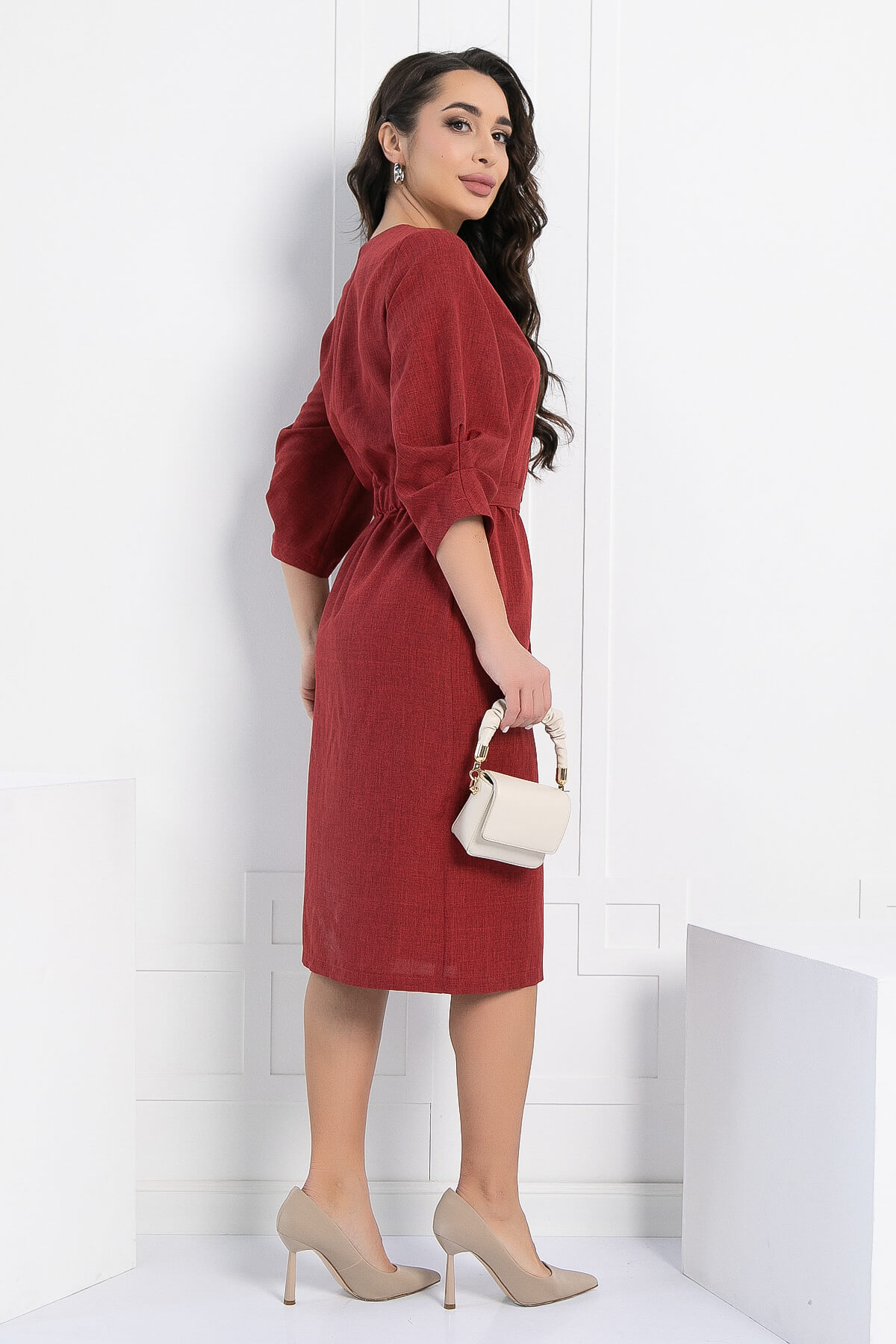 Платье Флавия (вишневое) П12888-36М