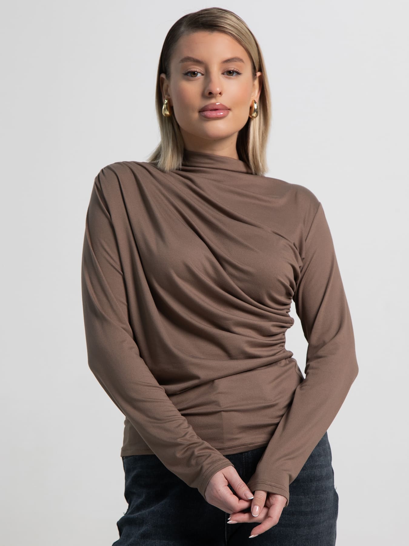 Лонгслив Тайна сердца (коричневый) Б15510-7М