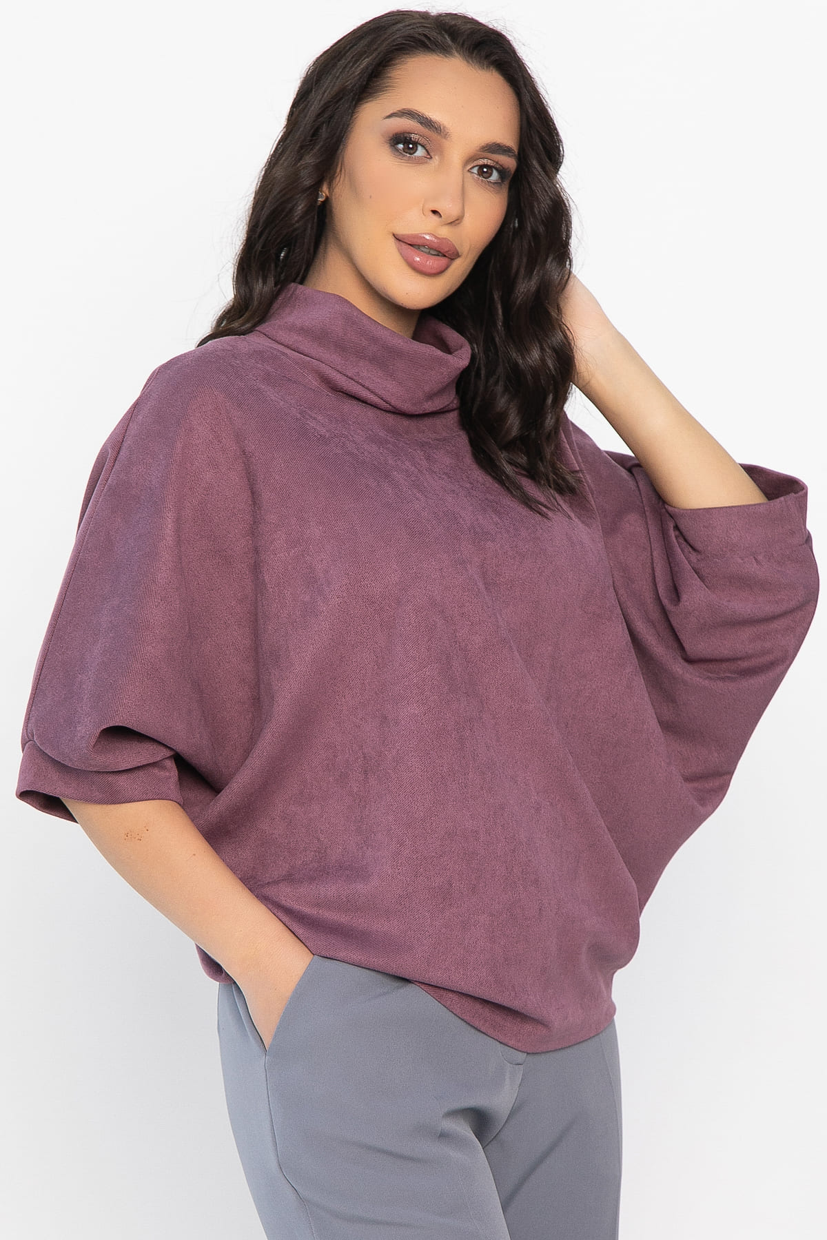 Блуза Барбара (лиловая) Б14573-12М