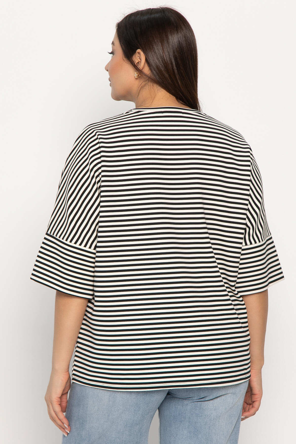 Блуза Монтана (черно-белая) Б14888-20М