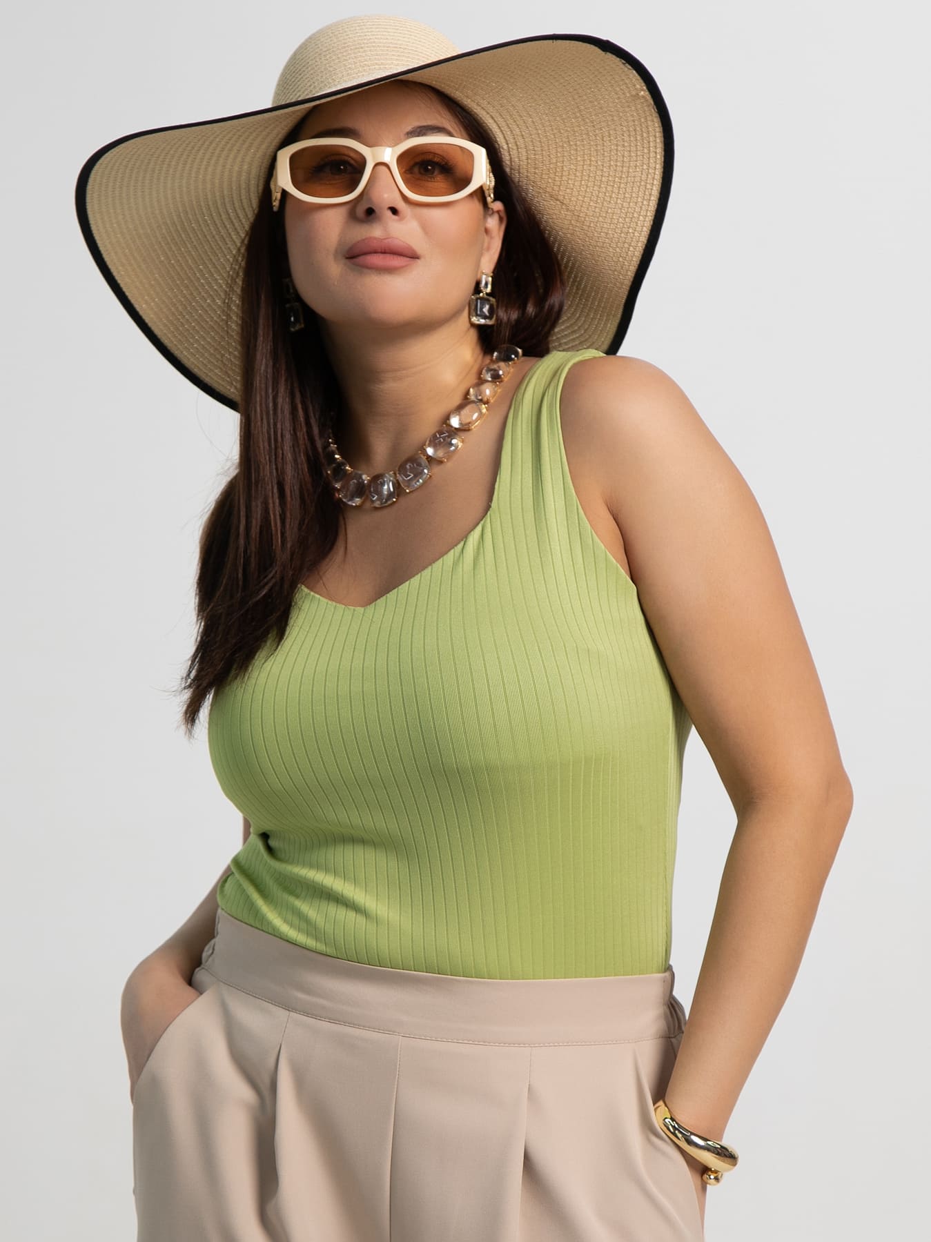 Топ Эстер (олива) Б15453-33М