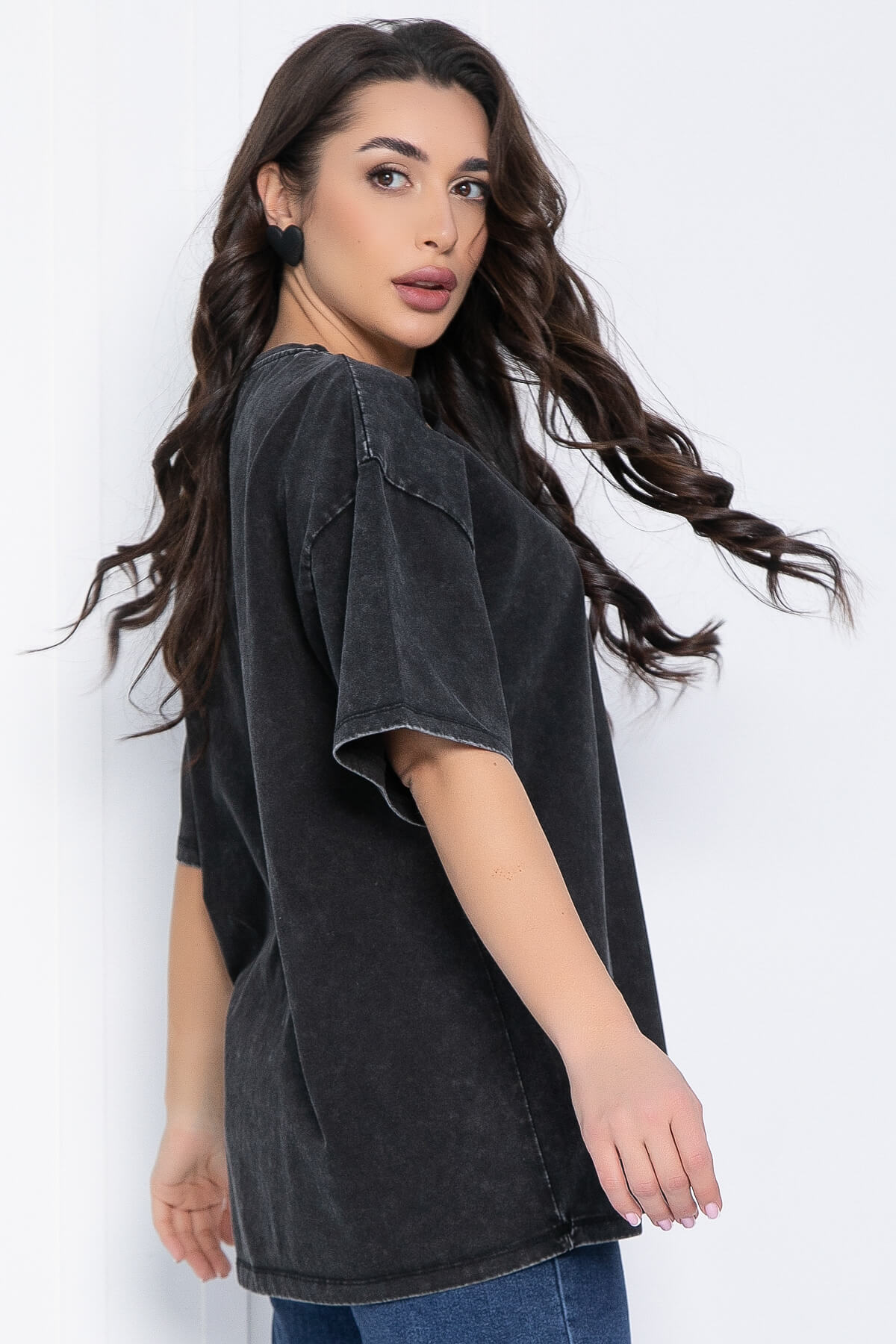 Футболка Микель (черная) Б12600-20