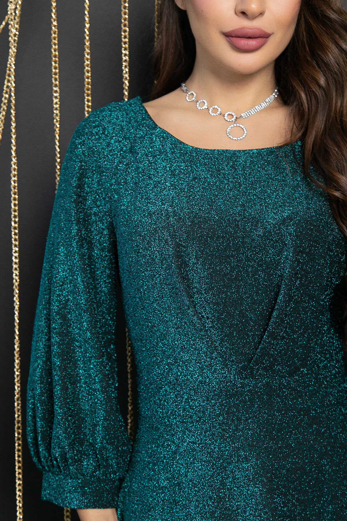 Платье Романтический вечер (бирюзовое) П11972