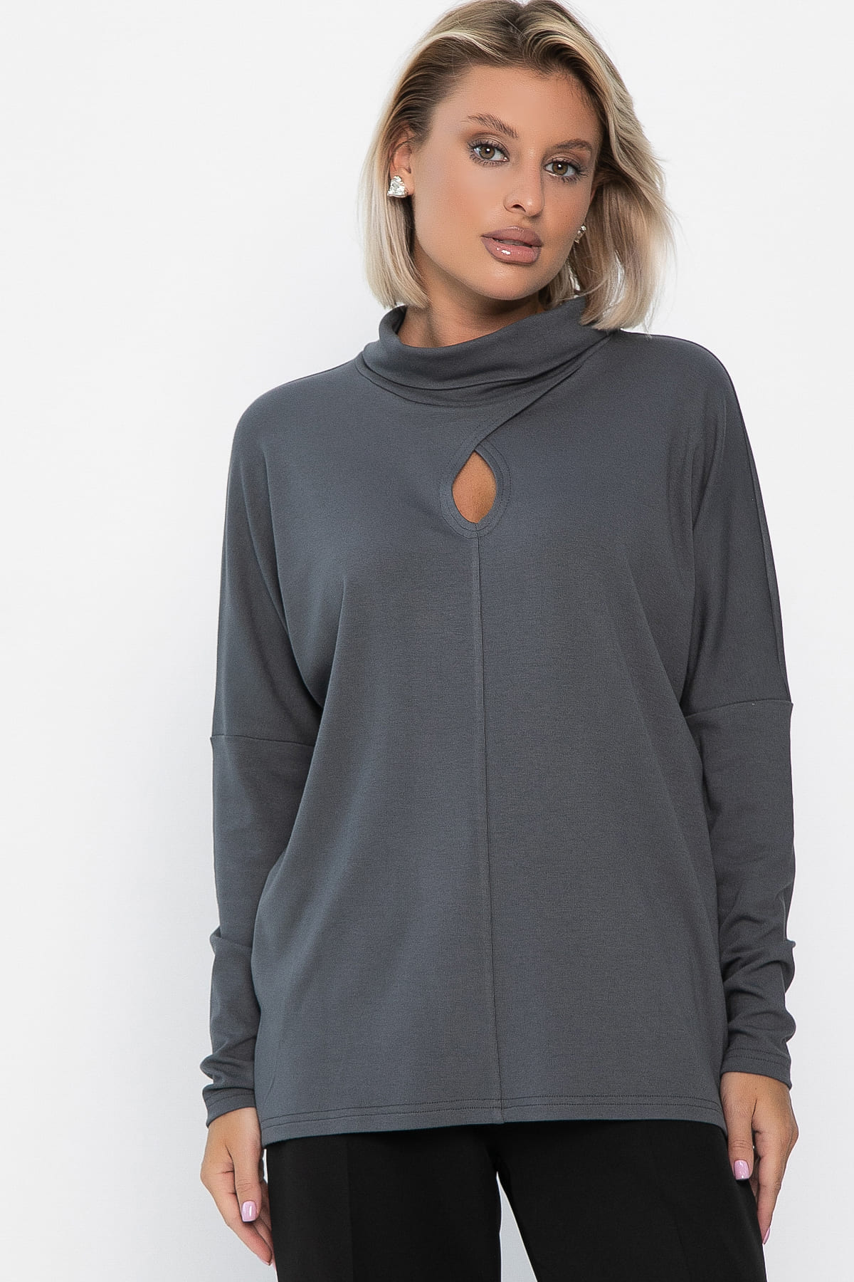 Джемпер Тринити (графит) Б14242-1М