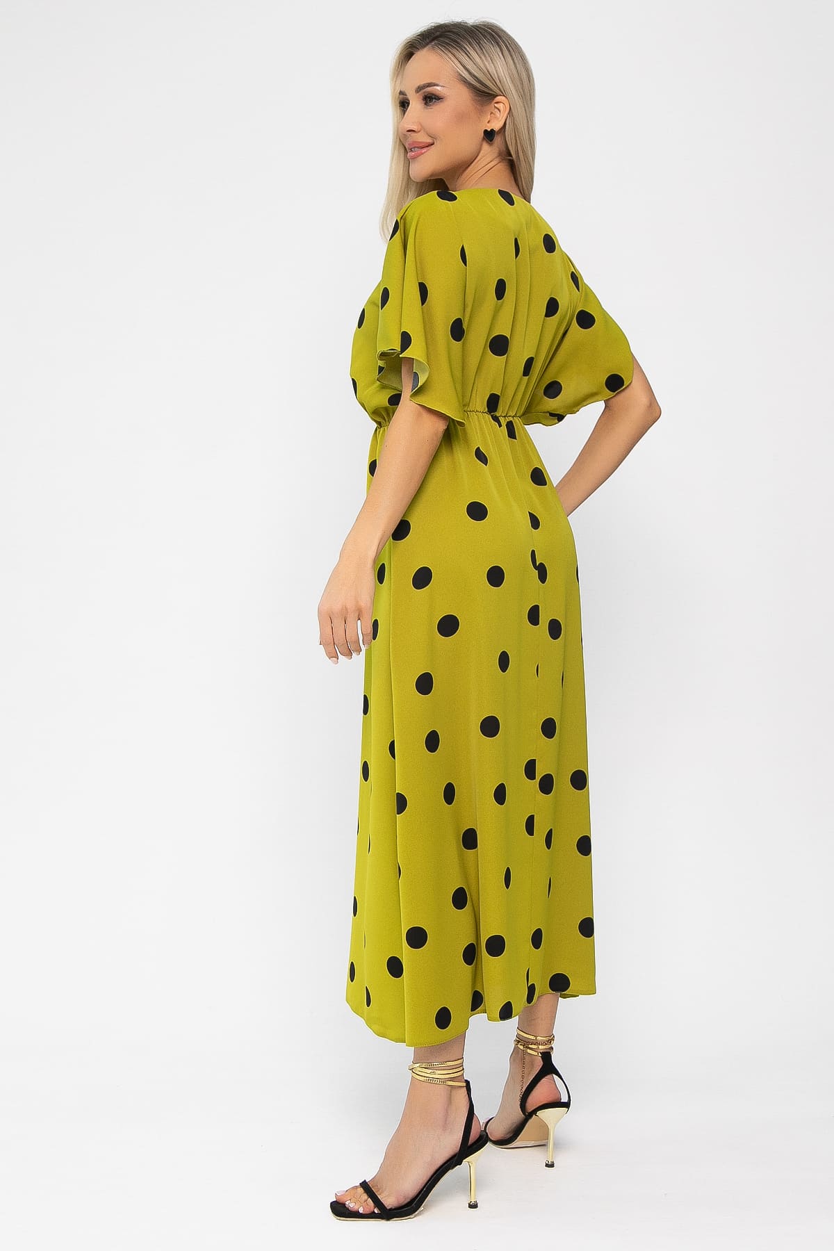Платье Летнее настроение (лайм) П15468-7М