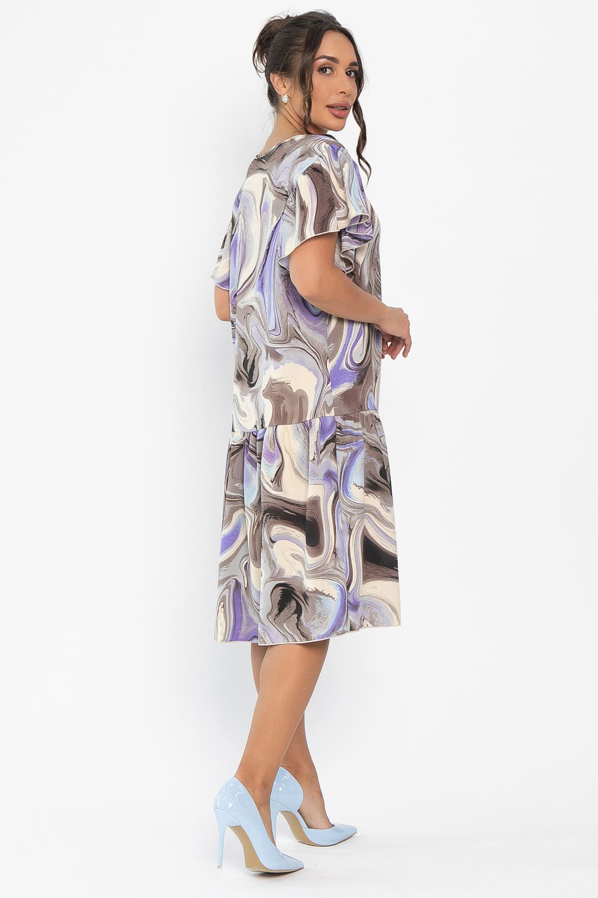 Платье Фантазия (серое) П13951-12М