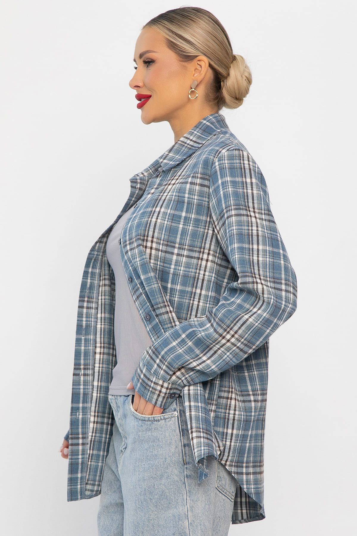 Рубашка Денни (джинс) Б14134-7М