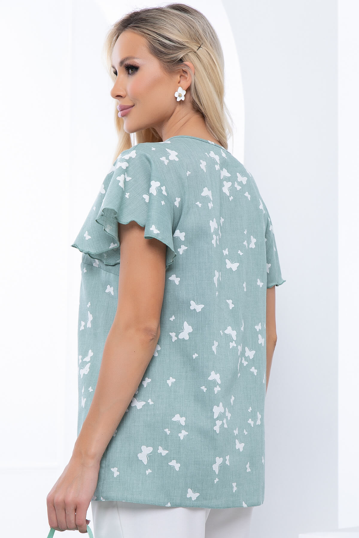 Блуза "Гайана" (мята) Б6778