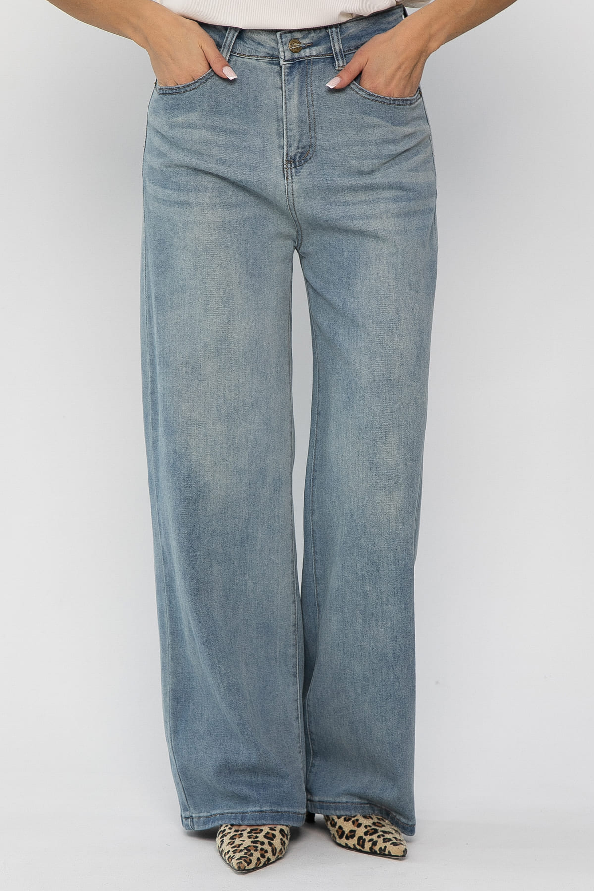 Джинсы Фаби НЬЮ (сине-голубые) Б13806-4М