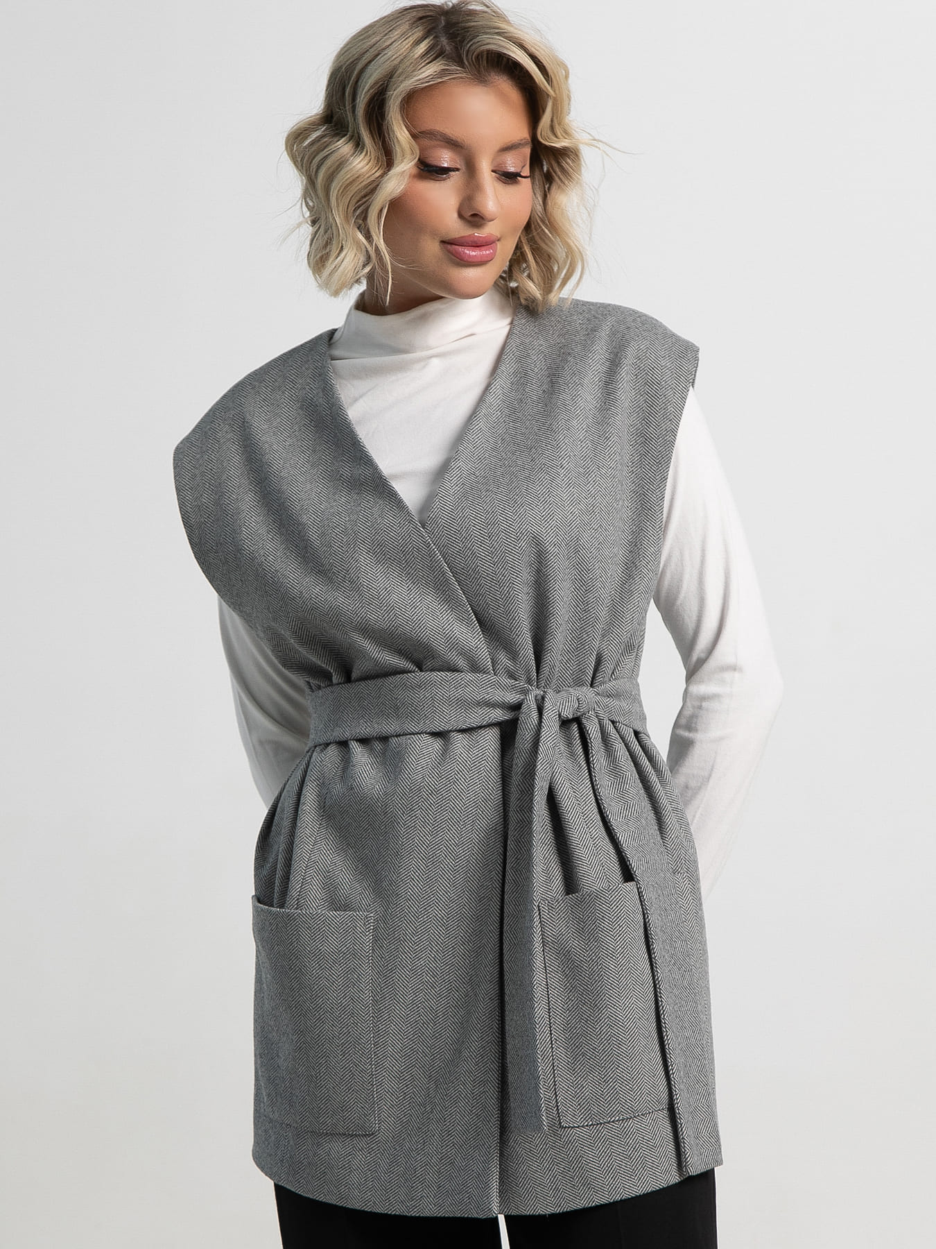 Жилет Заверши образ (серый) Б15144-16М