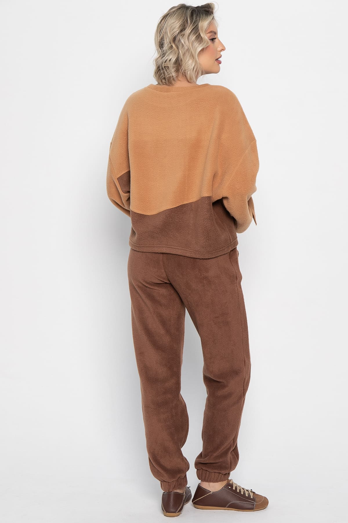 Костюм флисовый Уютный дуэт (шоколадный) К14966-10М