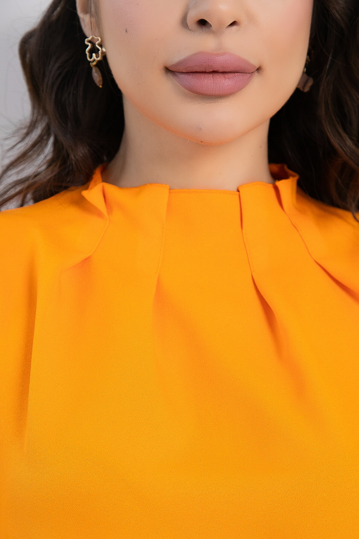 Платье Яркий акцент (апельсиновое) П12960-36М