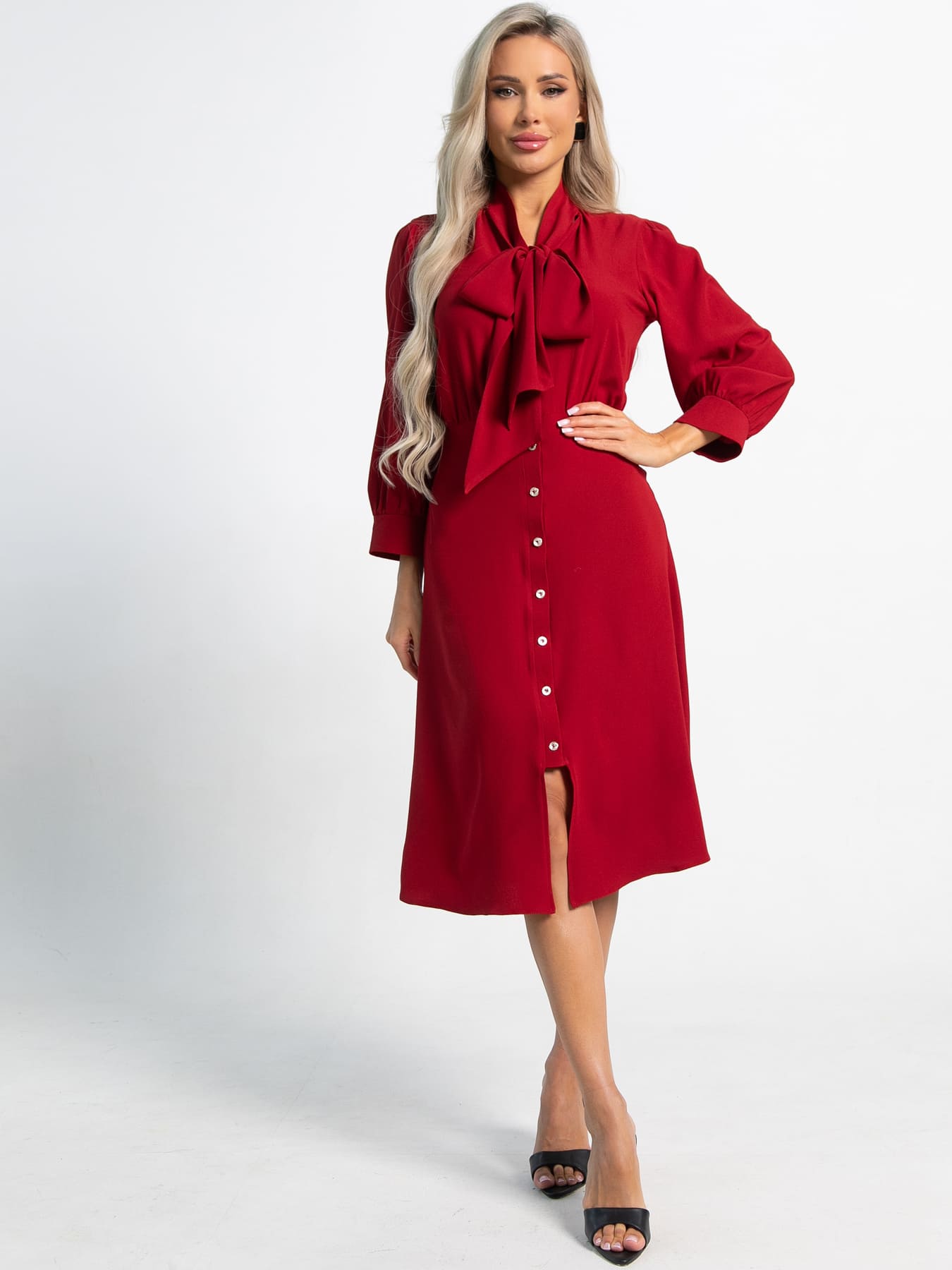 Платье Берта (красное) П15494-34М