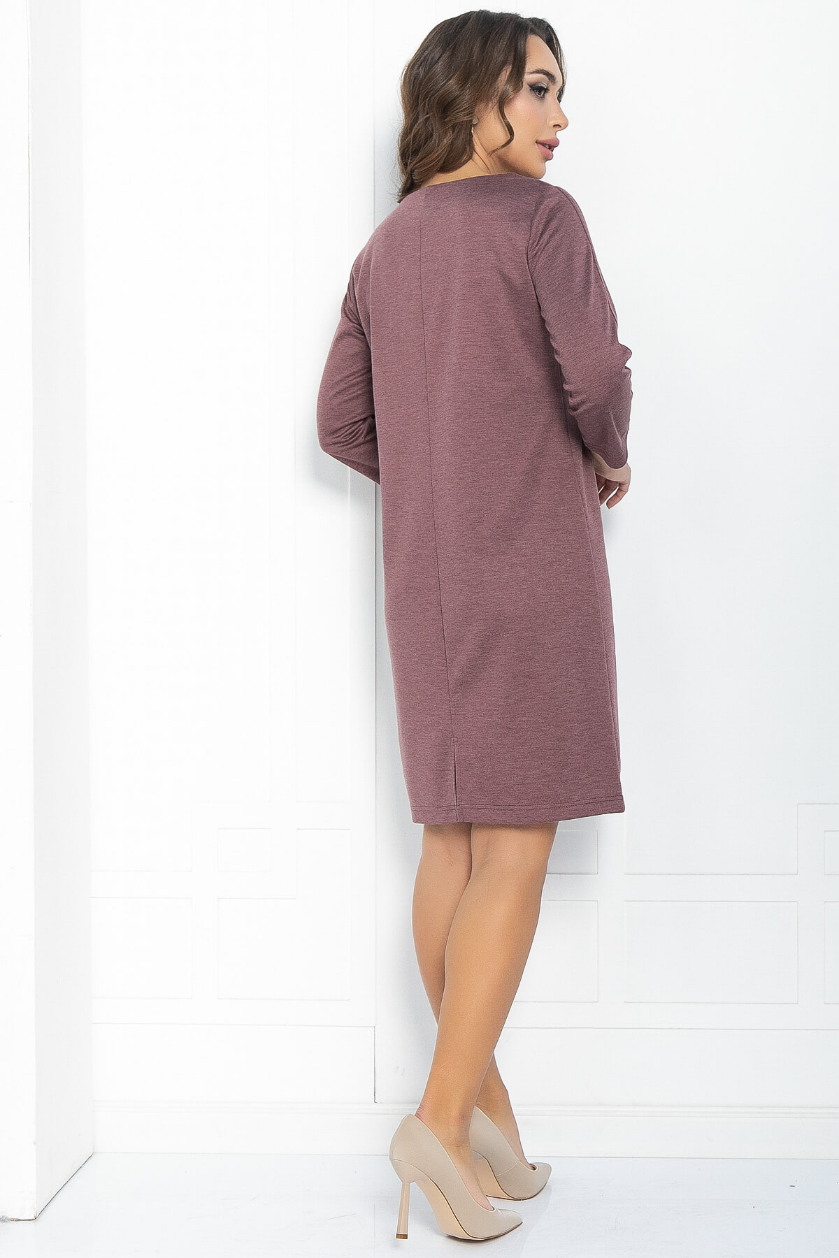 Платье Делис (бордовое) П11817