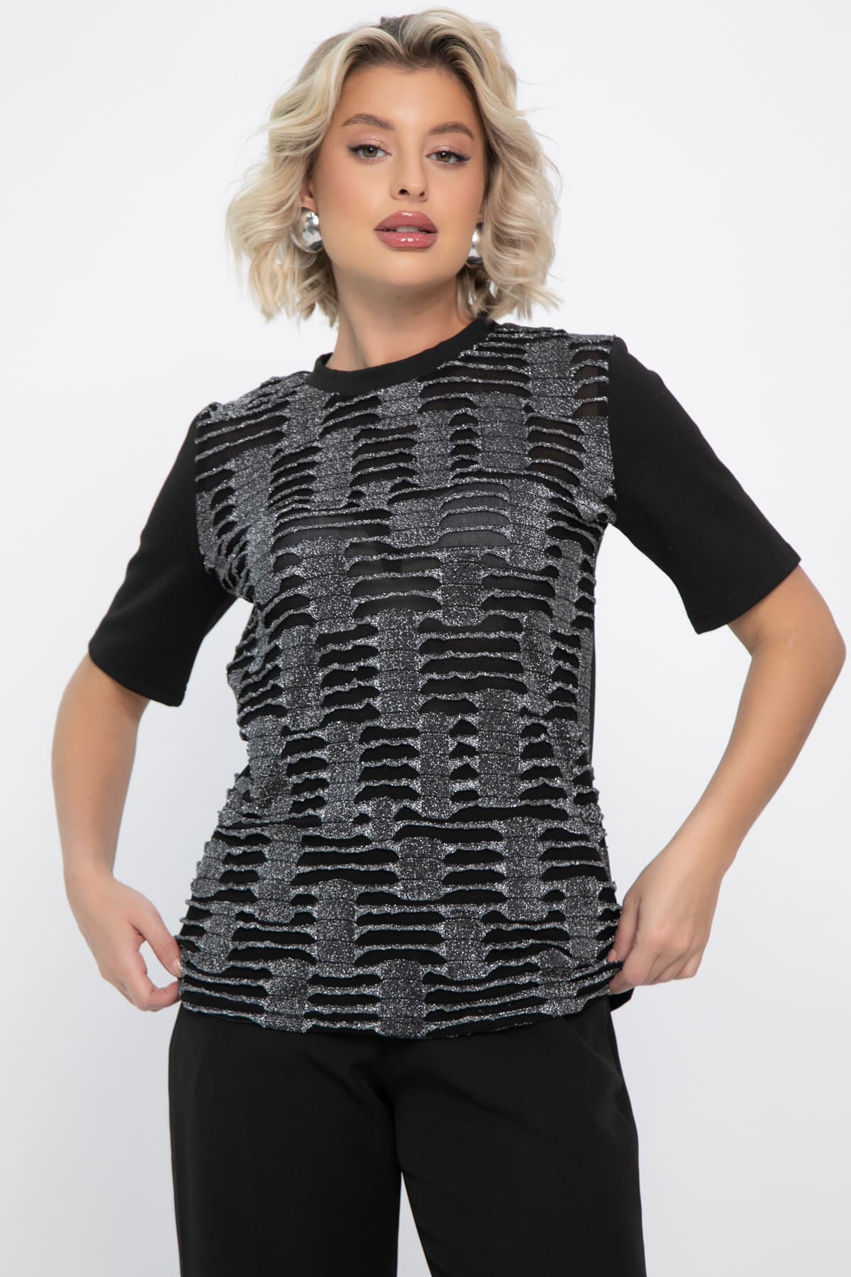 Футболка Мириам (черная) Б14811-10М