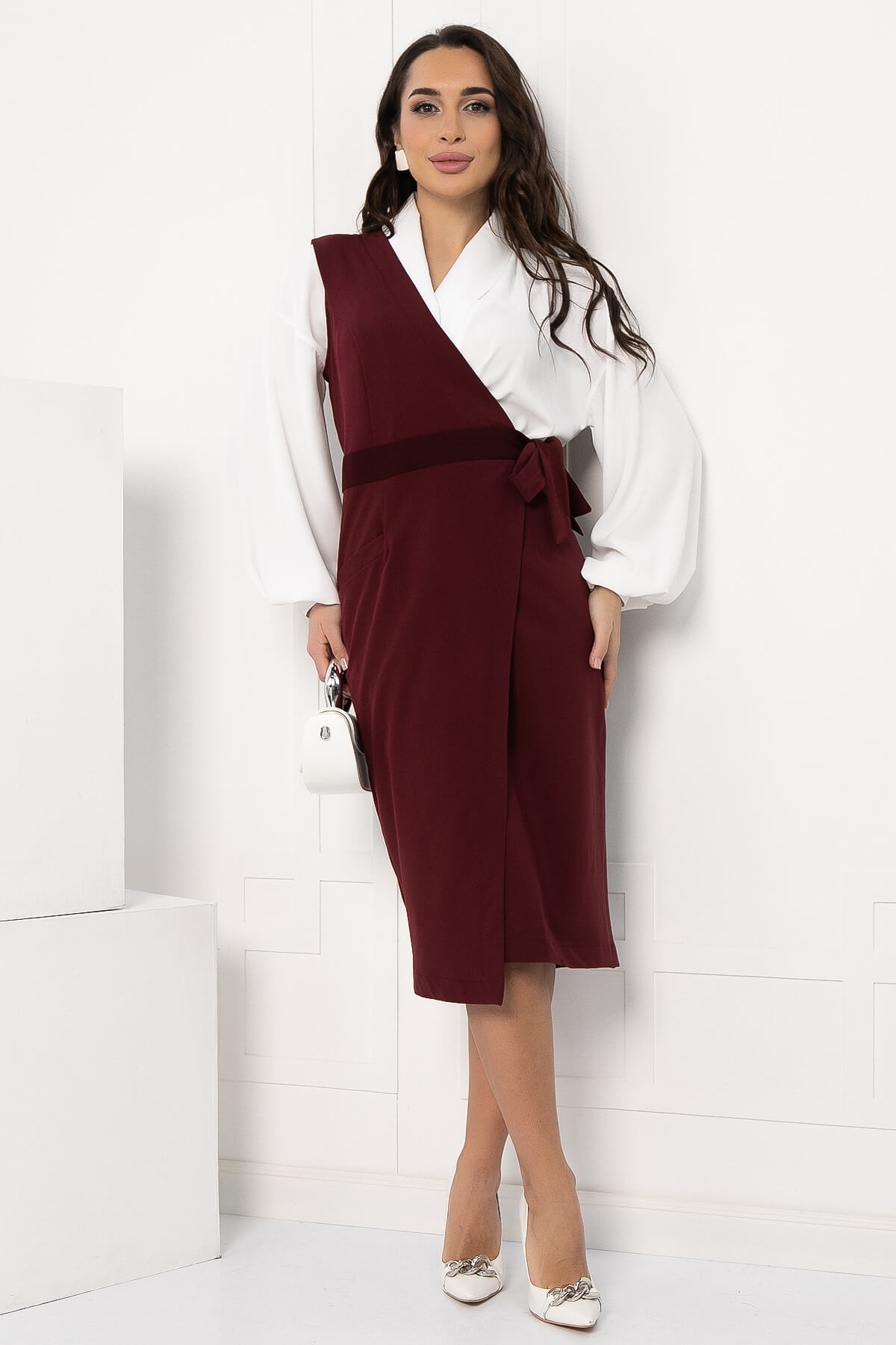 Сарафан Маренго (винный) П12723-13