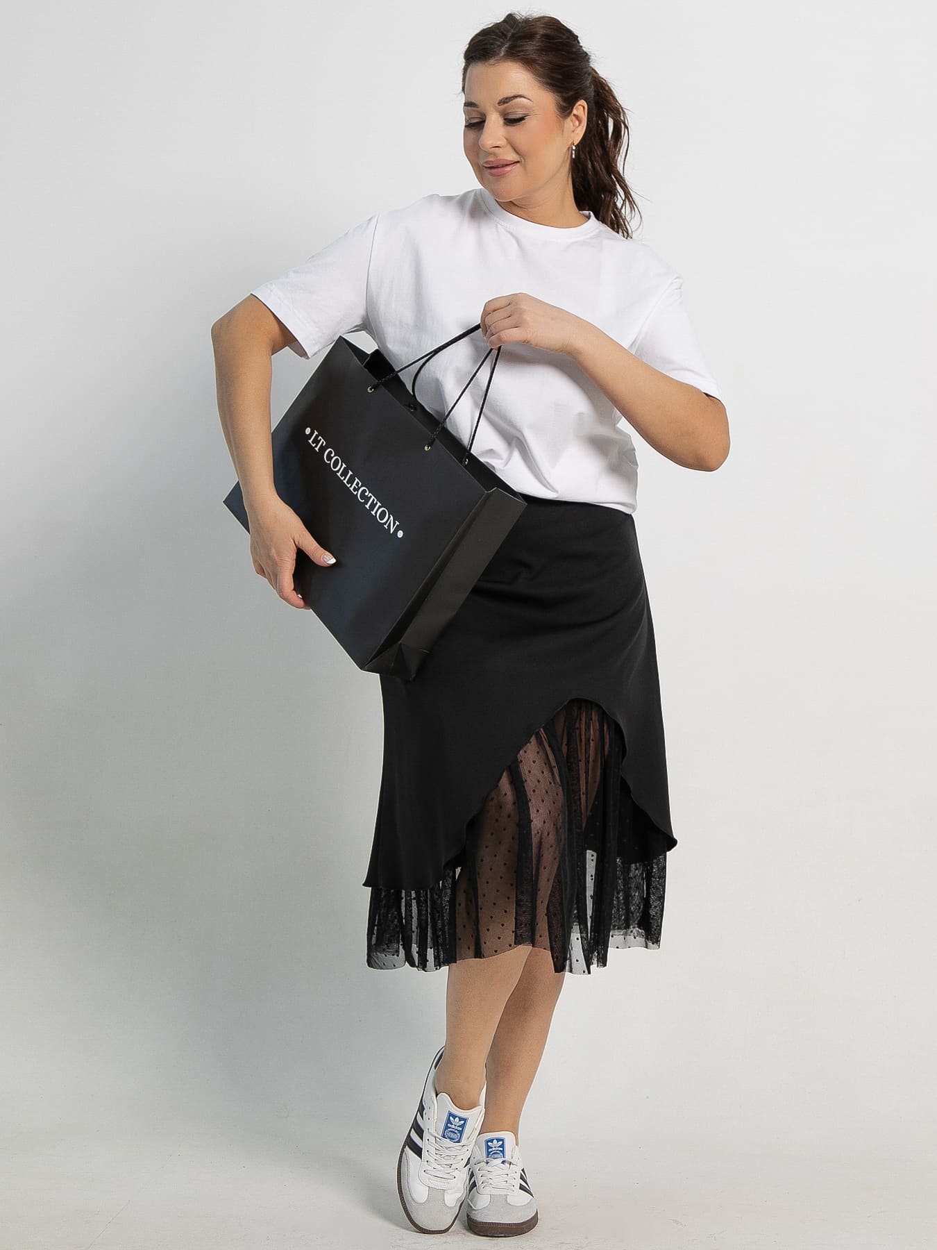 Юбка Виттория (черная) Ю15110-3М