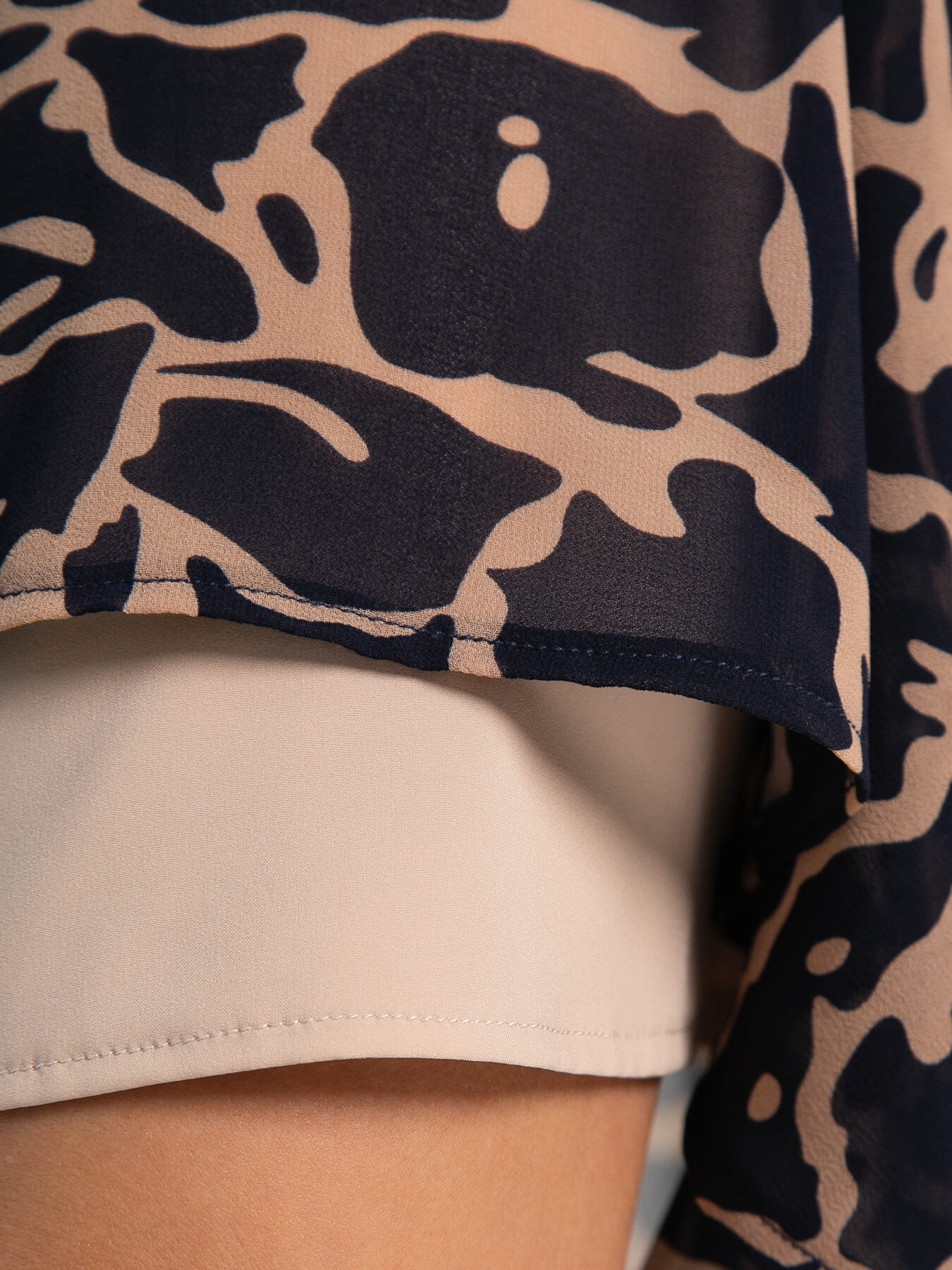 Платье Идиллия (сине-бежевое) П15379-16М