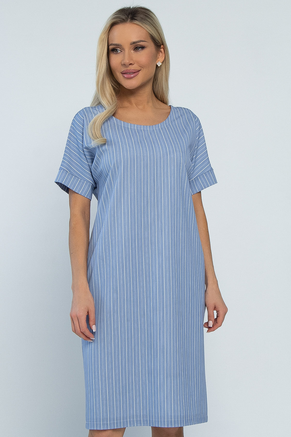 Платье Покоряя сердца (джинс) П13460-1М