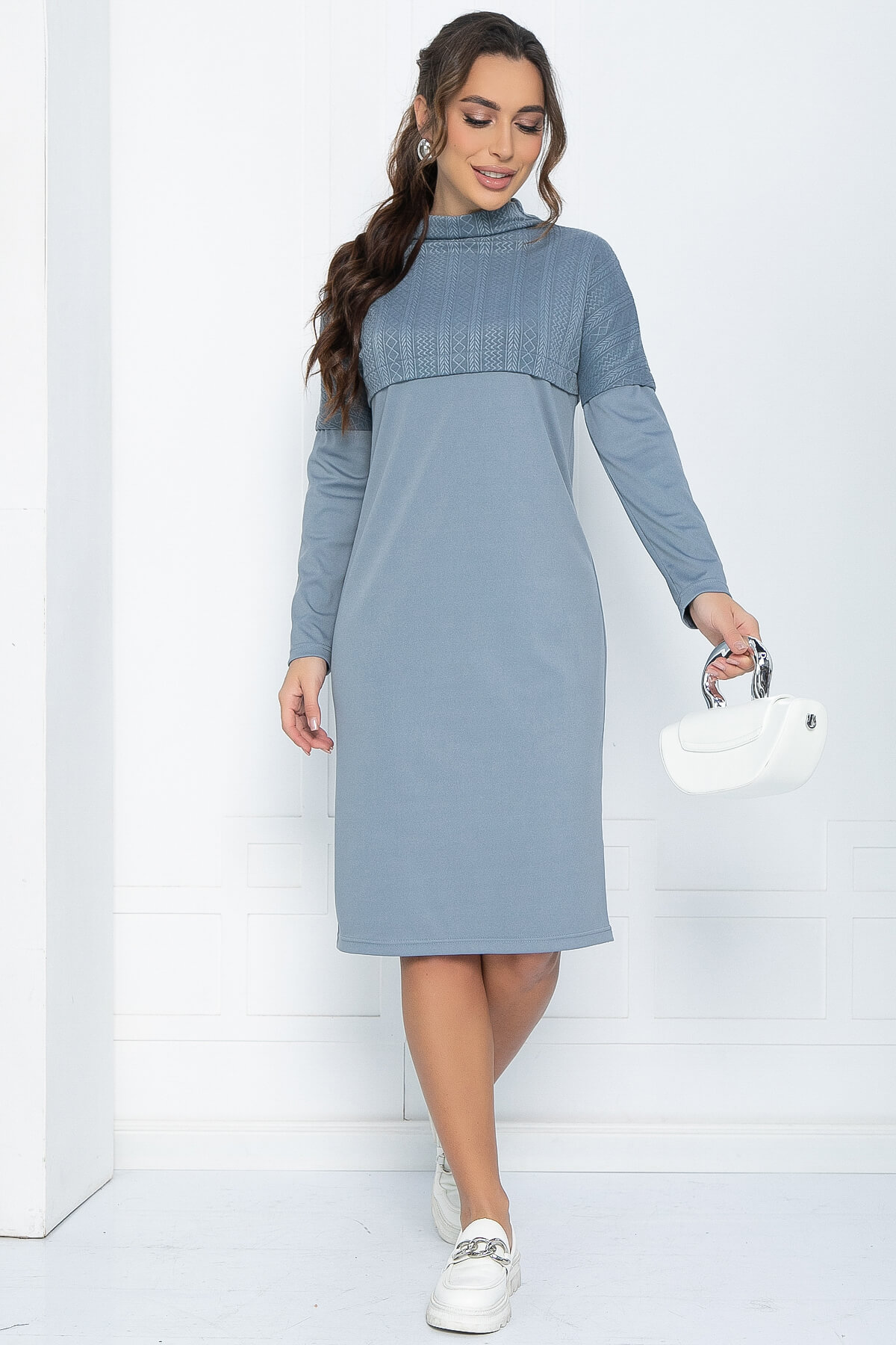 Платье Нарина (серое) П12050