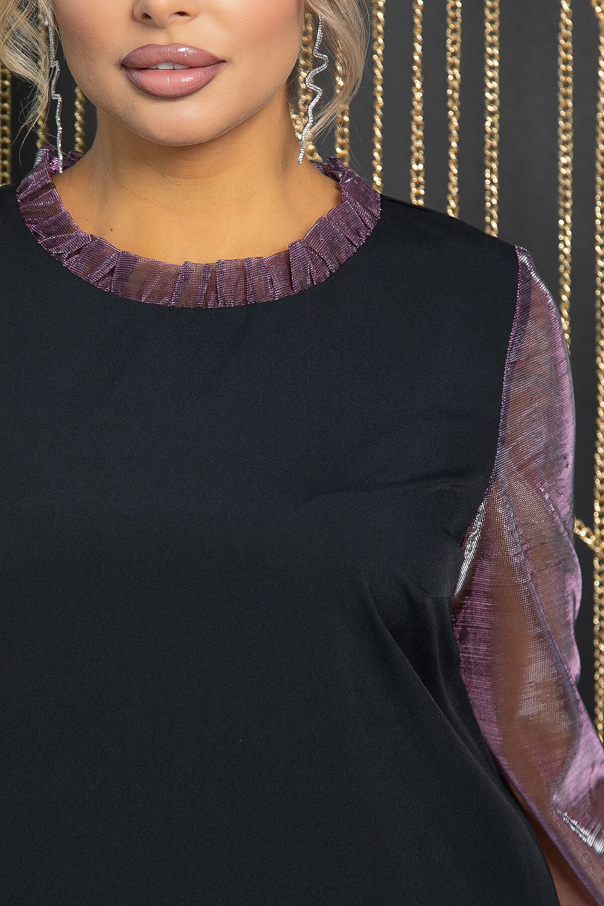 Платье Митчел (черное) П11777