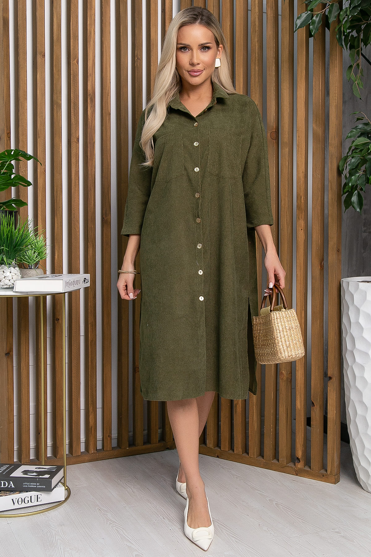 Платье Трейси (хаки) П13269-10М