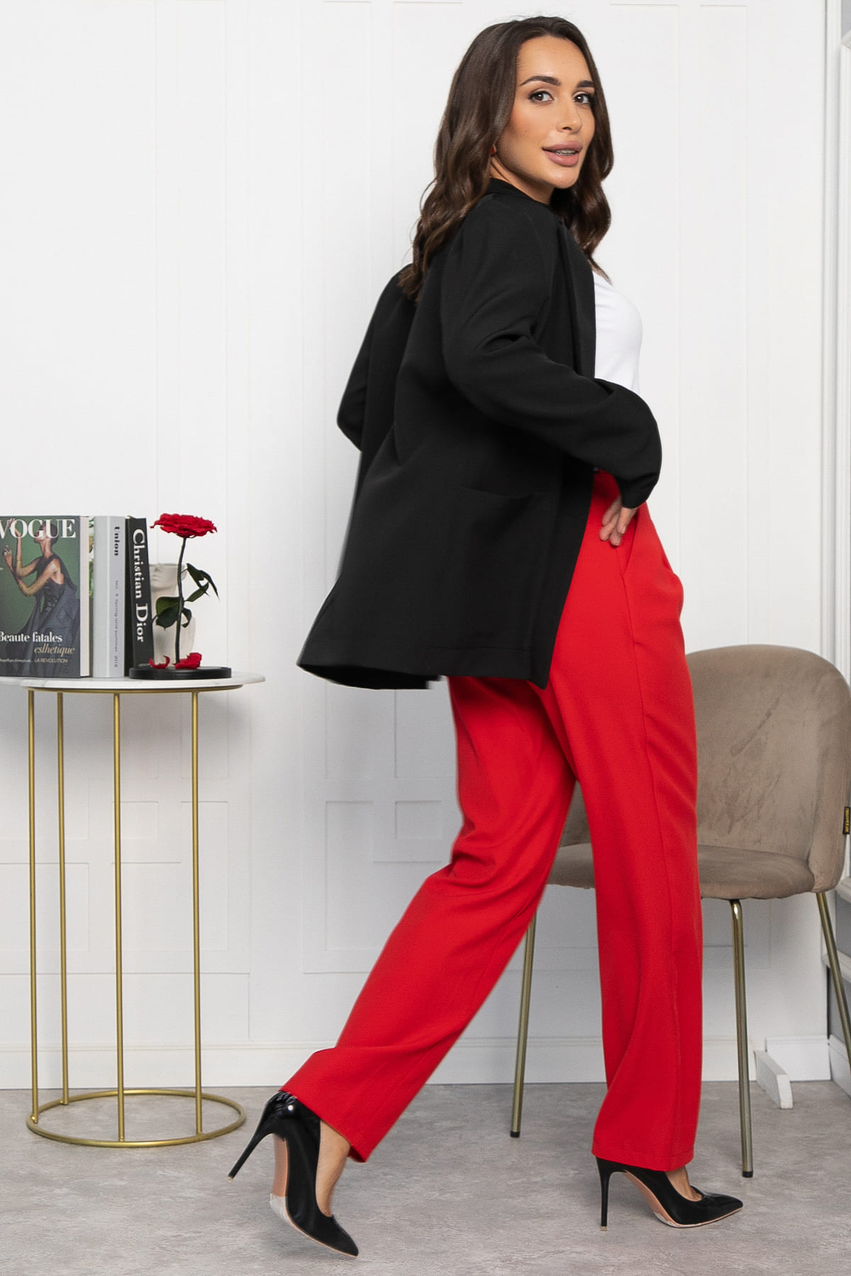 Брюки Мартин (красные) Б14024-30М