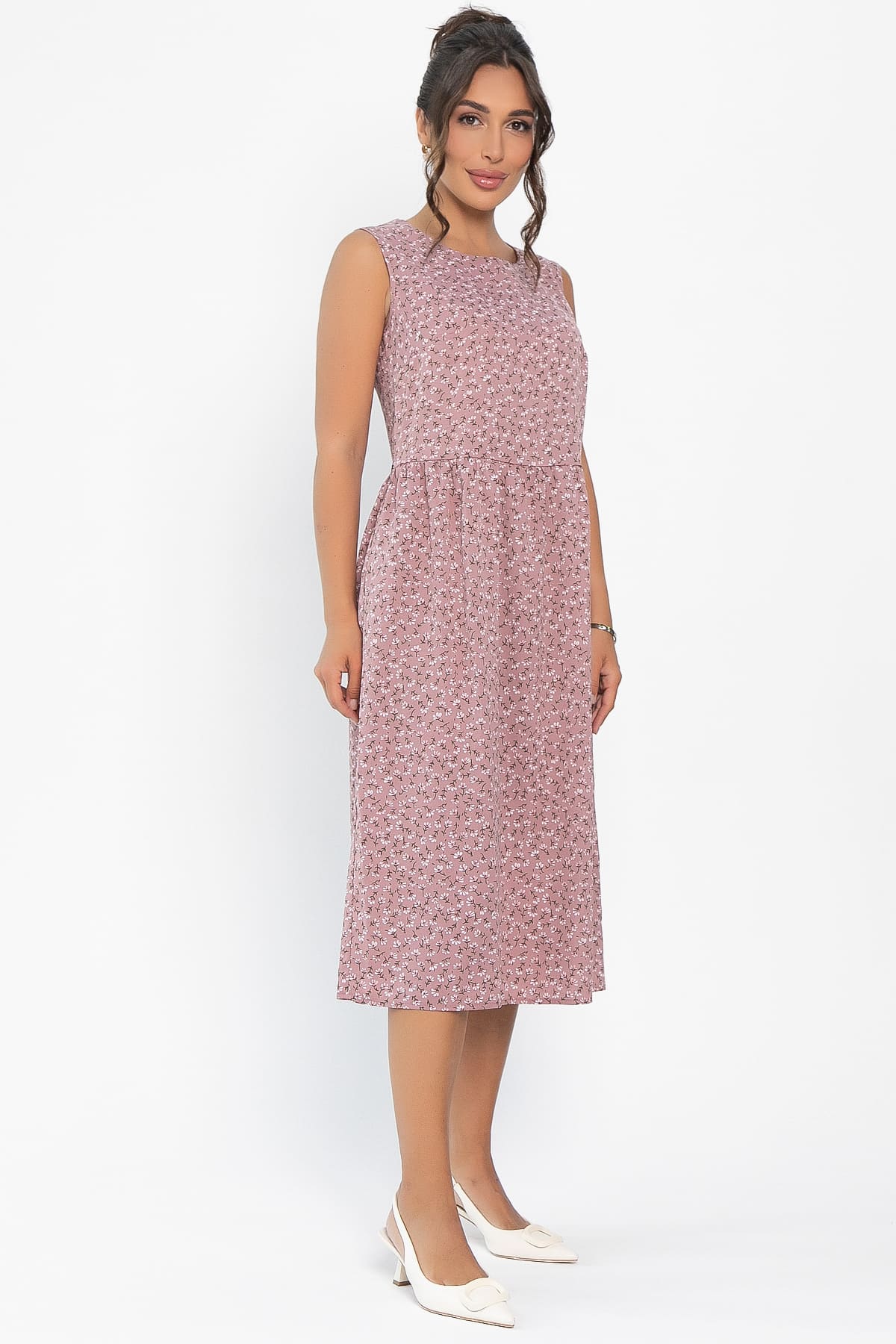 Платье Алена (пудра) П13812-48М