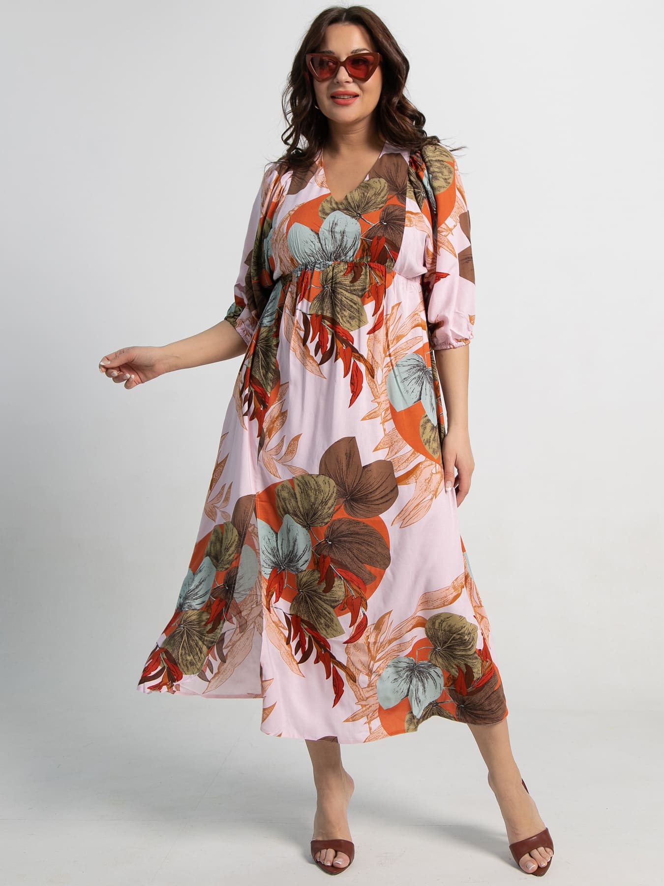 Платье Неповторимая (бежевое) П15502-34М