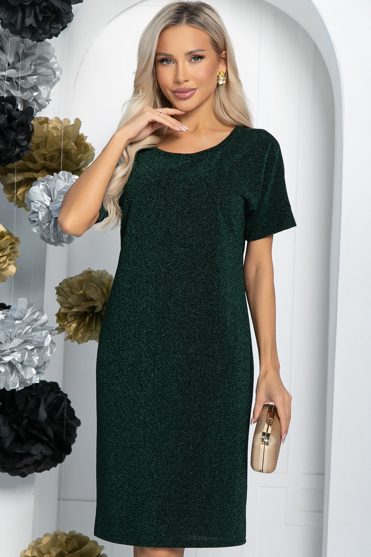 Платье Покоряя сердца (изумруд) П11557