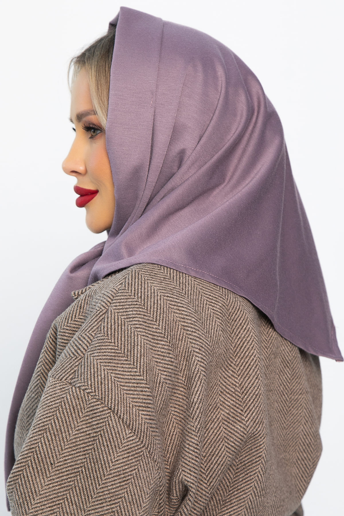 Косынка с отворотом (лиловая) КО20-23М