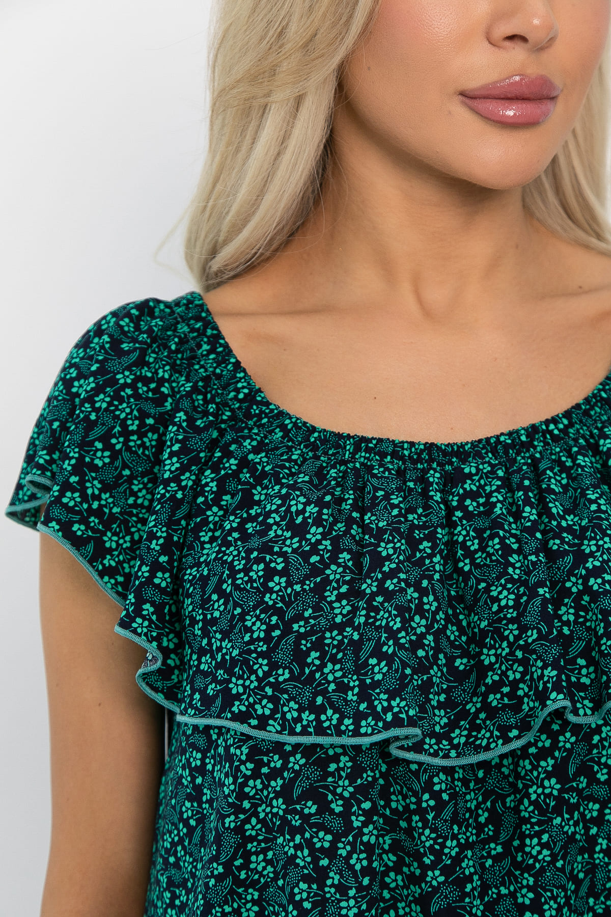 Платье Элинор макси (зеленое) П13759-12М