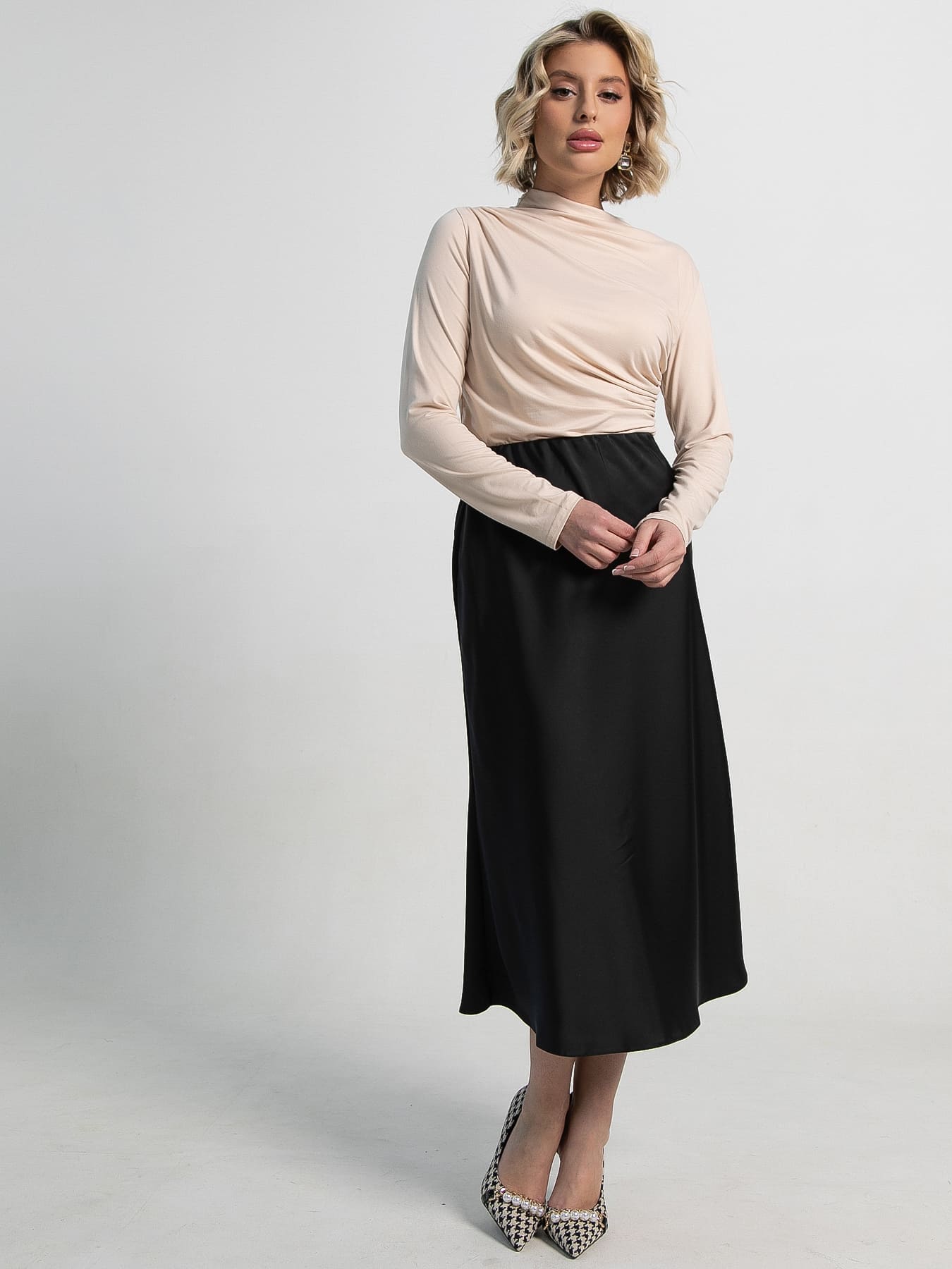 Юбка Фейри (черная) Ю15219-53М