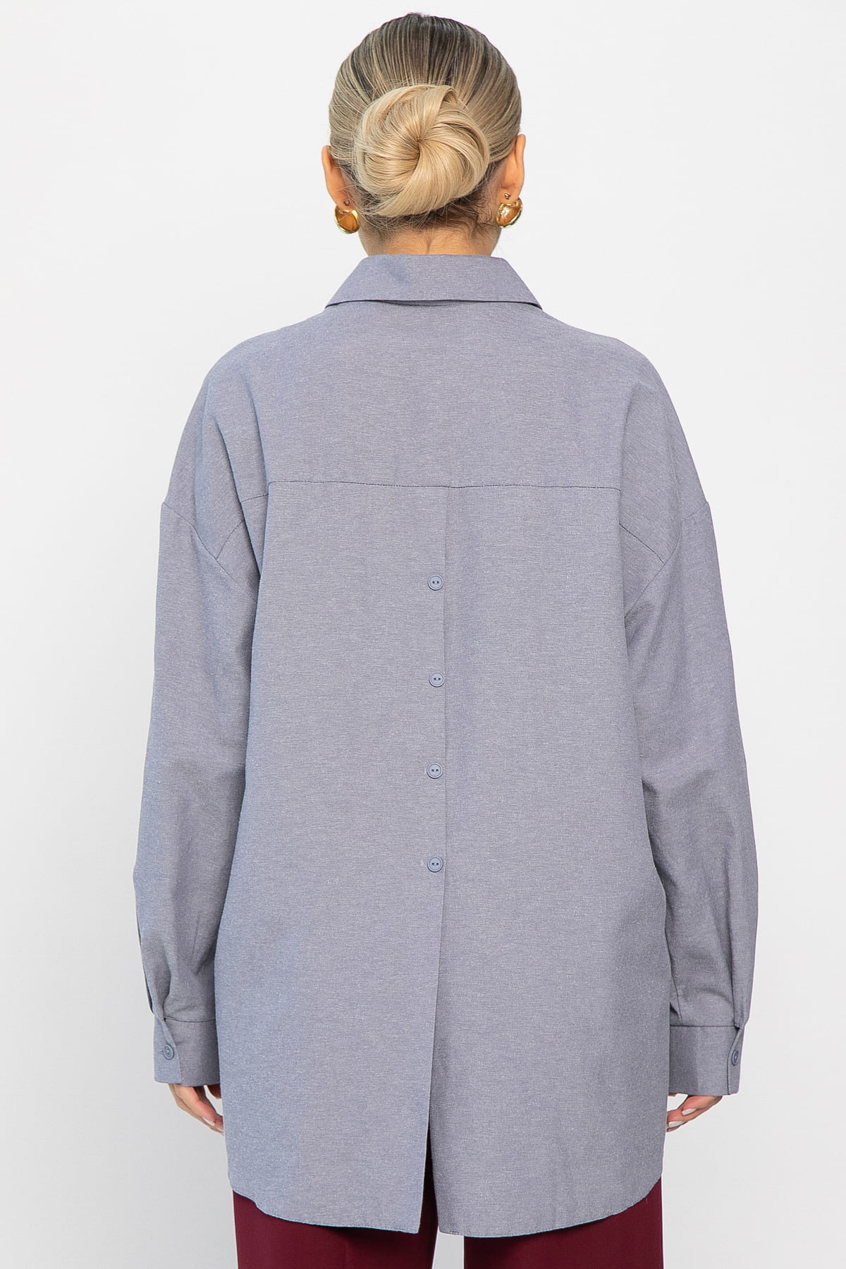 Рубашка Свободное падение (серая) Б14193-5М