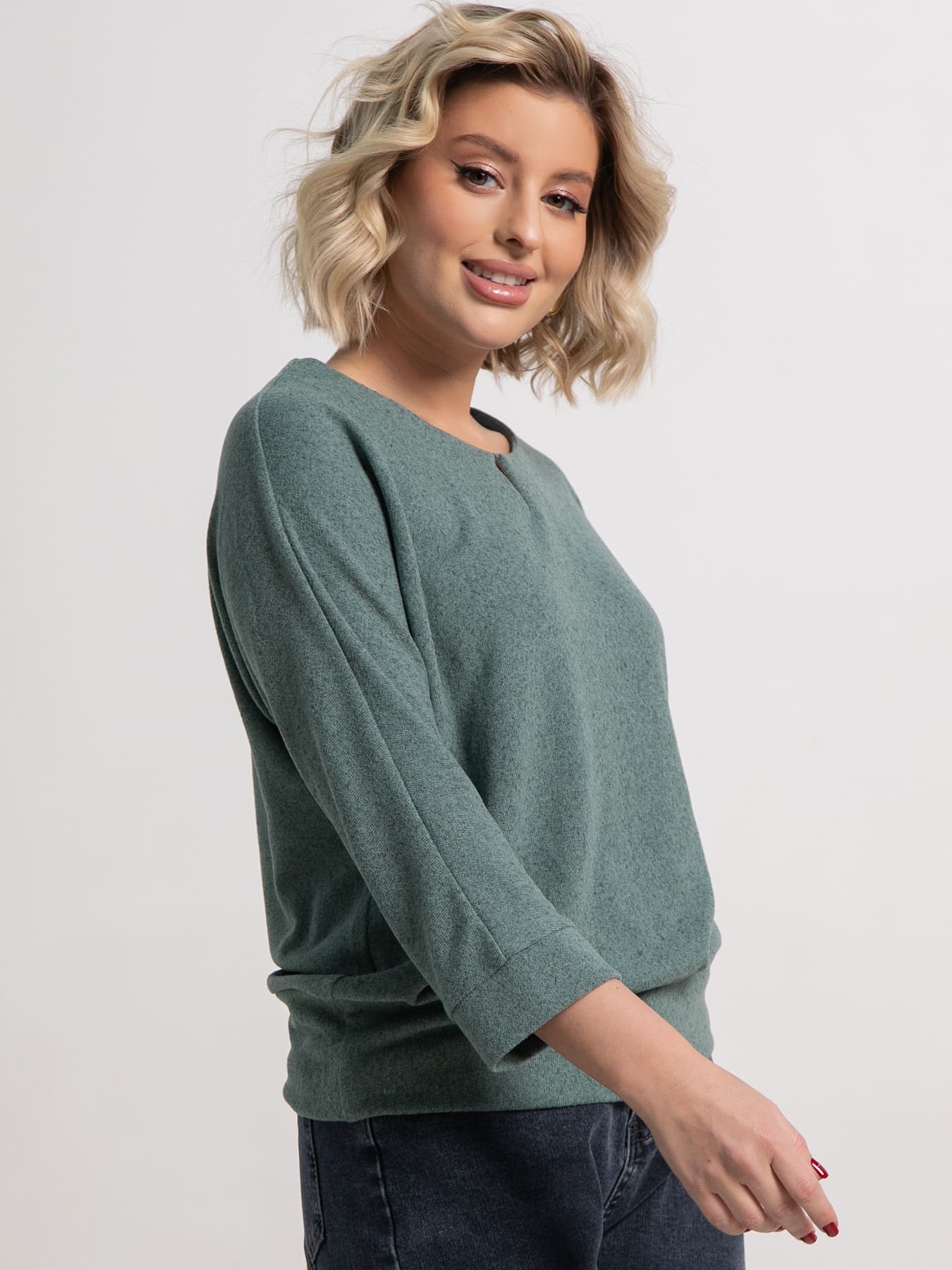 Джемпер трикотажный Претти (зеленый) Б15259-50М