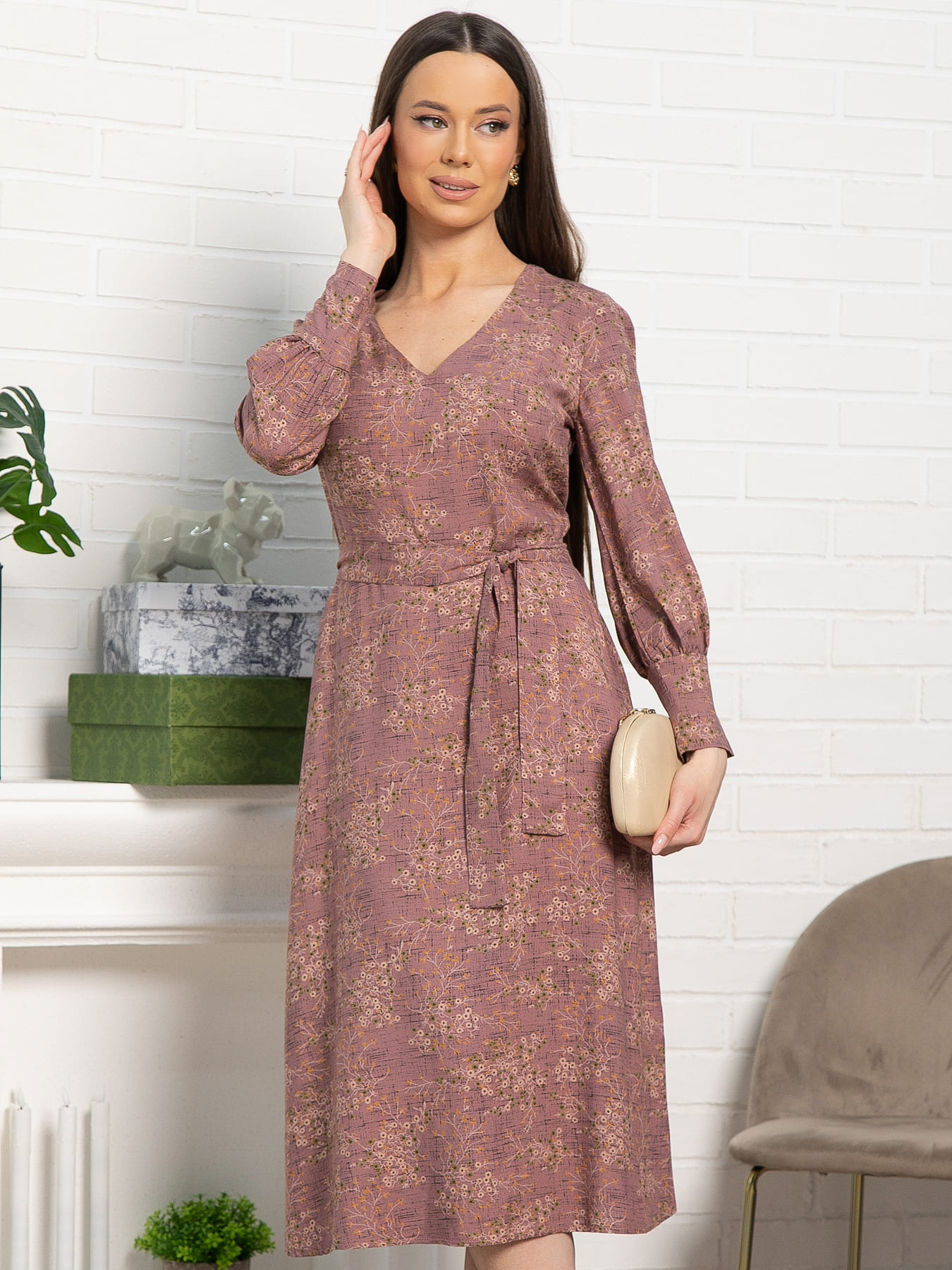 Платье Парижанка (чайная роза) П15231-10М