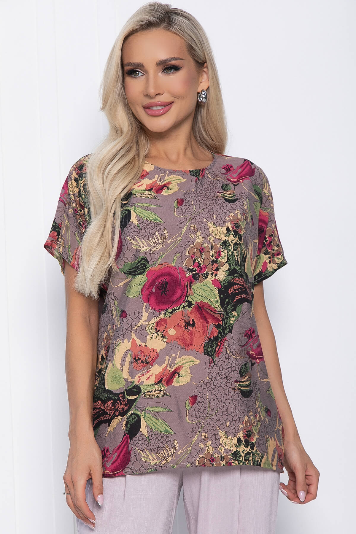 Костюм Розовый вечер (мультиколор/пудра) К10855