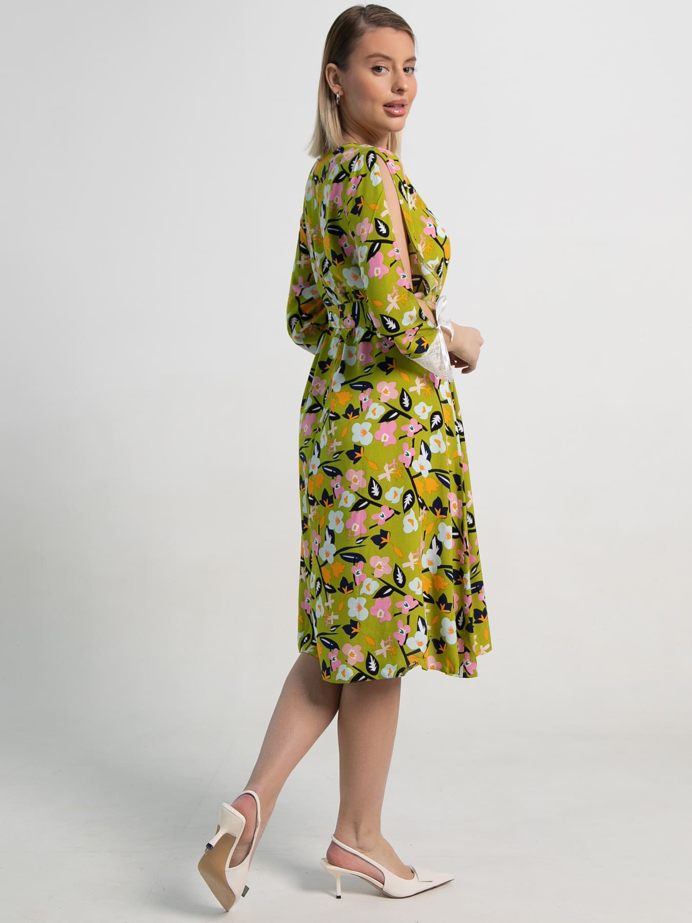 Платье Яна (зеленое) П15634-33М