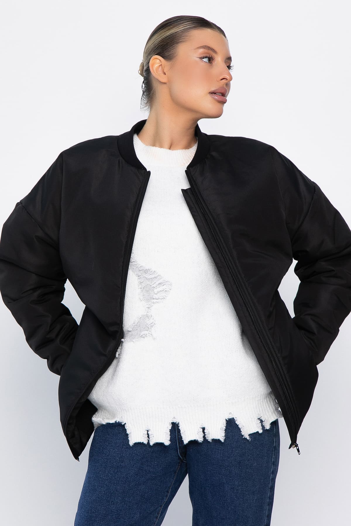 Бомбер утепленный Бинго (черный) Б14417-46М