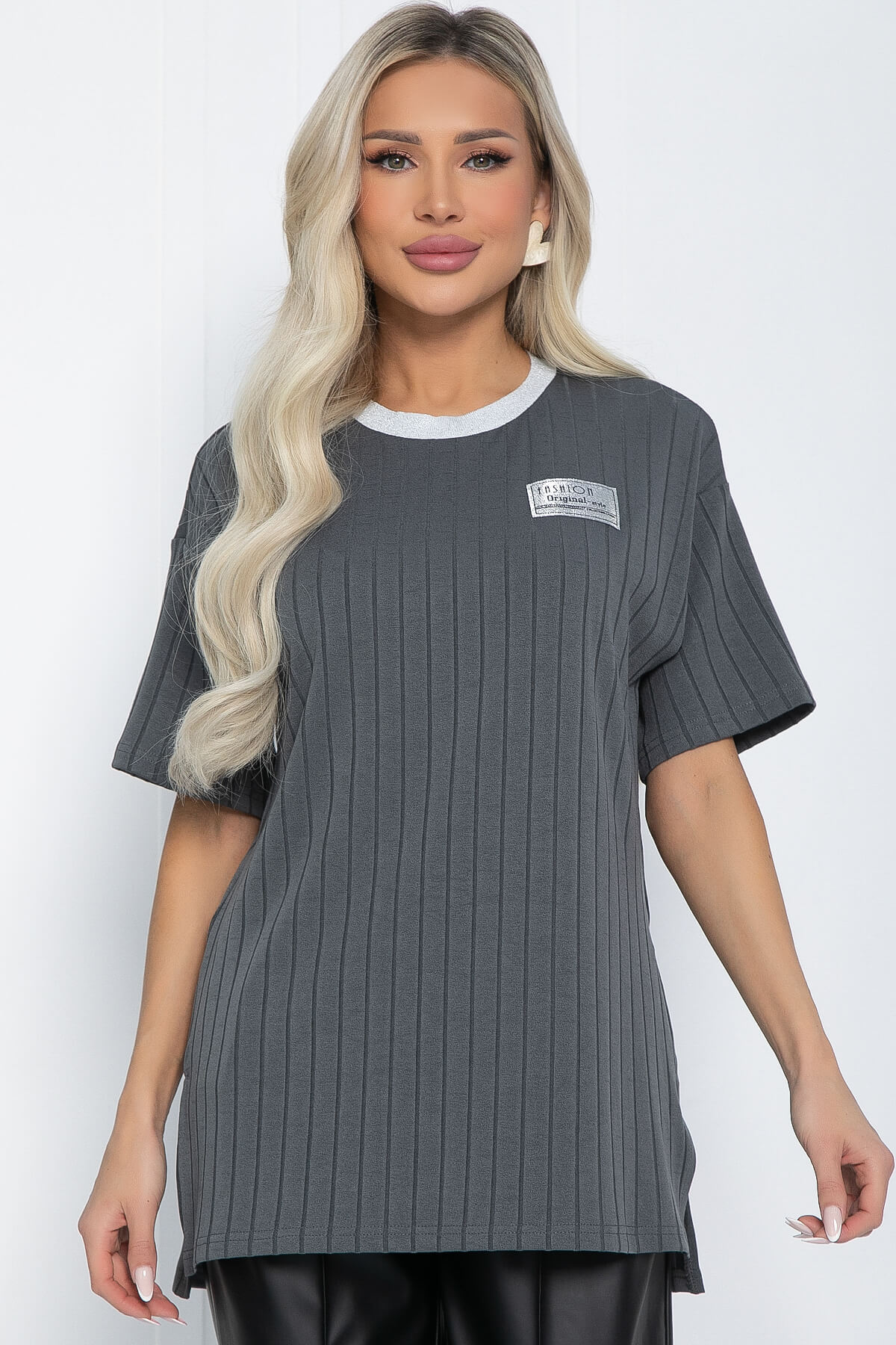 Футболка Ника (серая) Б12435-7