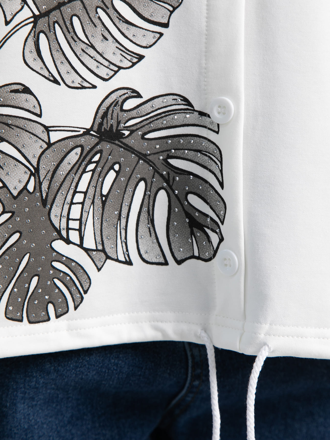 Блуза Экзотика (белая) Б15424-18М