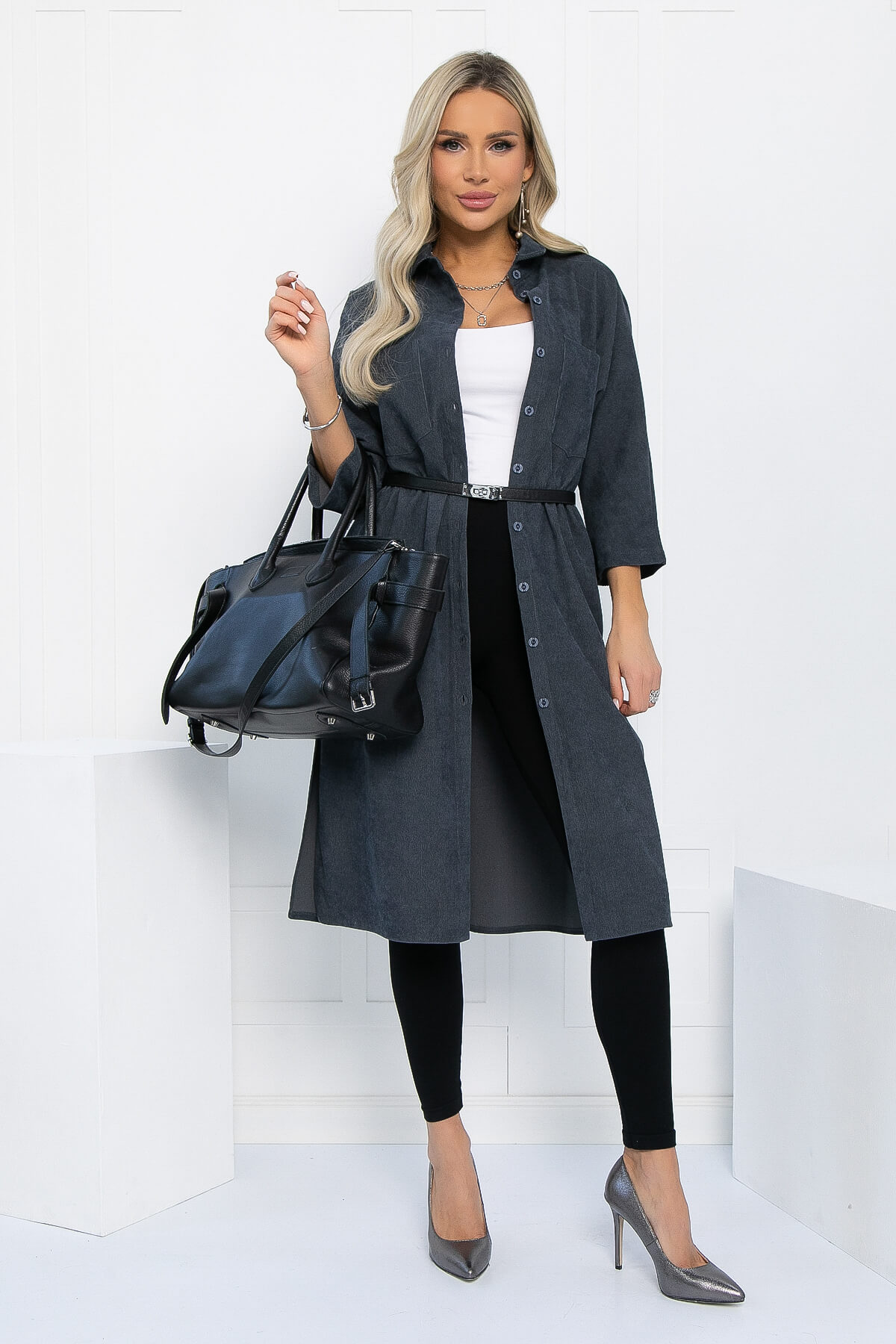 Платье Трейси (серое) П12933-10М