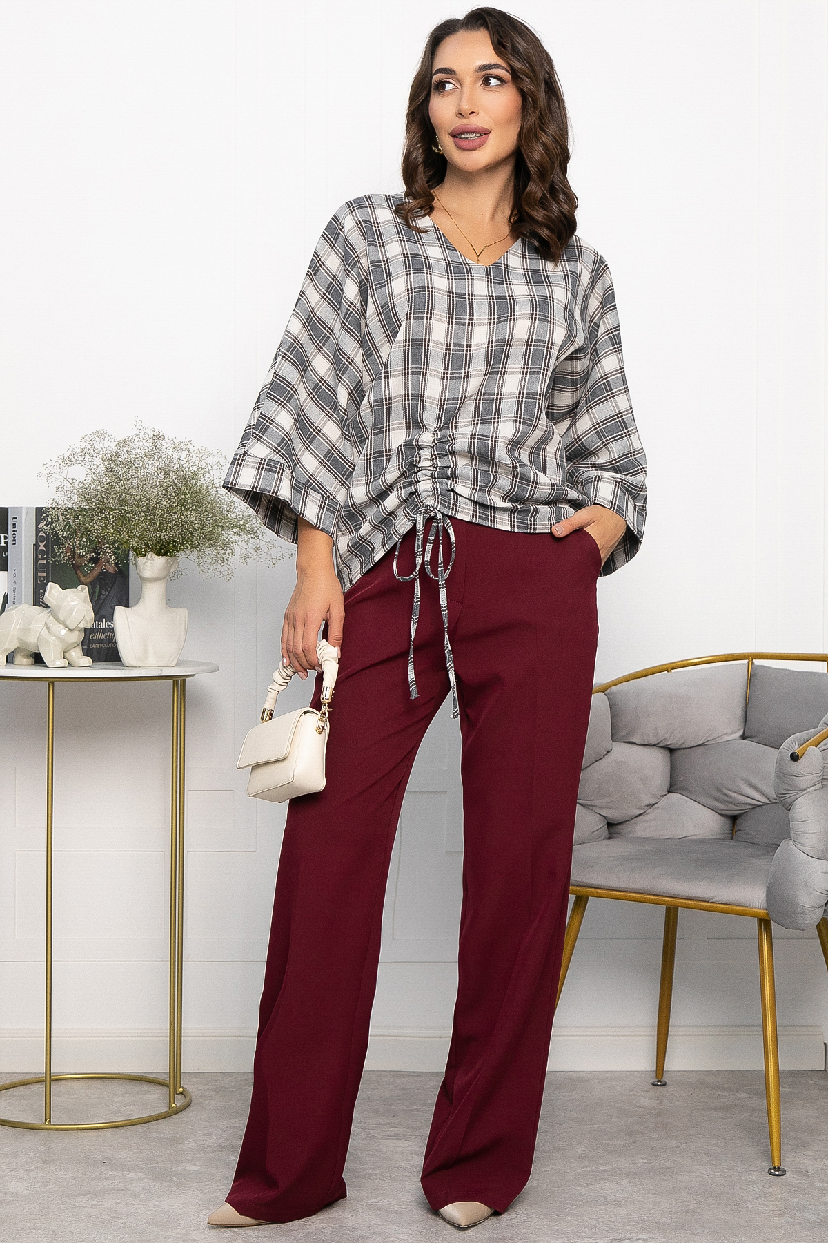 Блуза Ватсон (серая) Б14151-12М