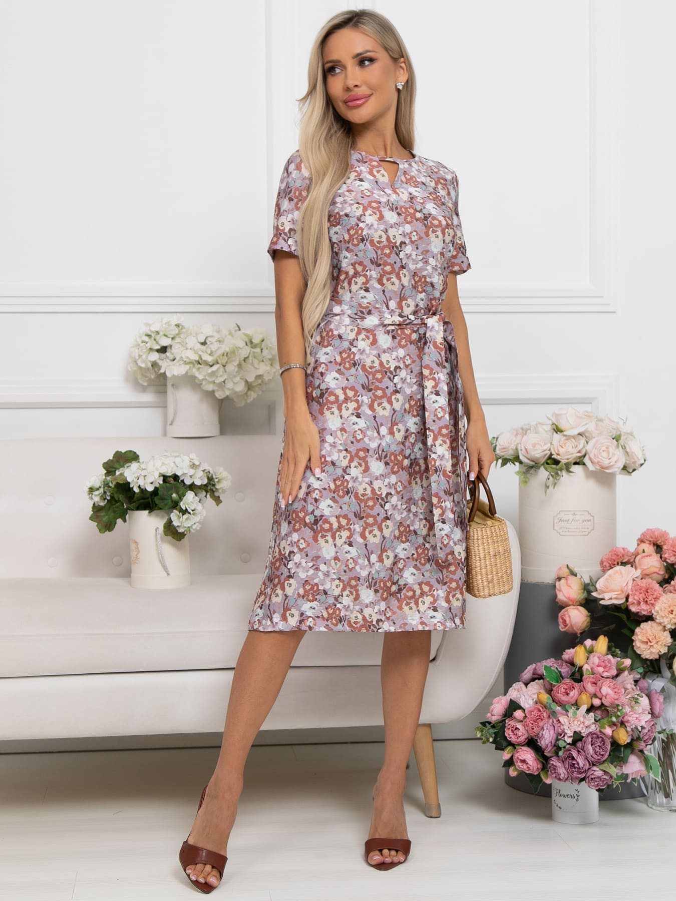 Платье Тоскана (бежевое) П15514-45М